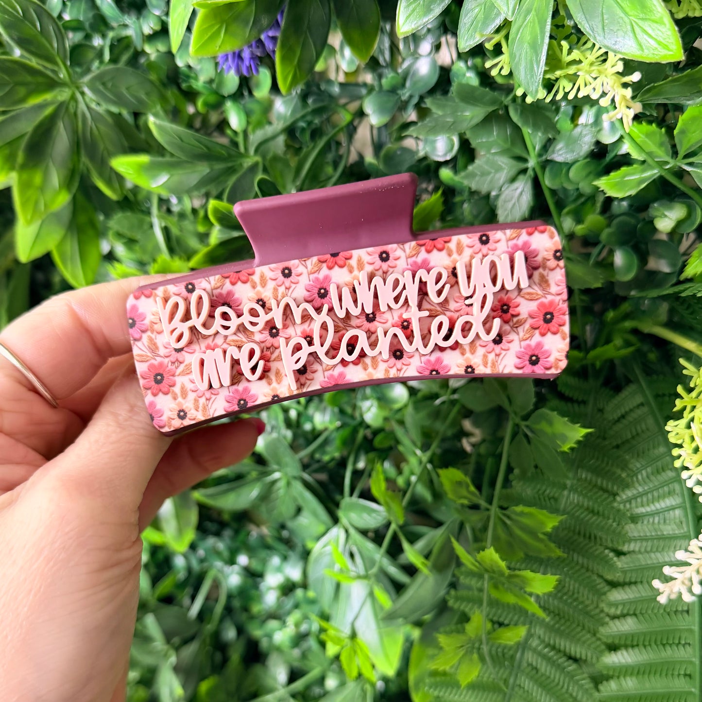 Bloom Where You Are Planted || Claw Clip