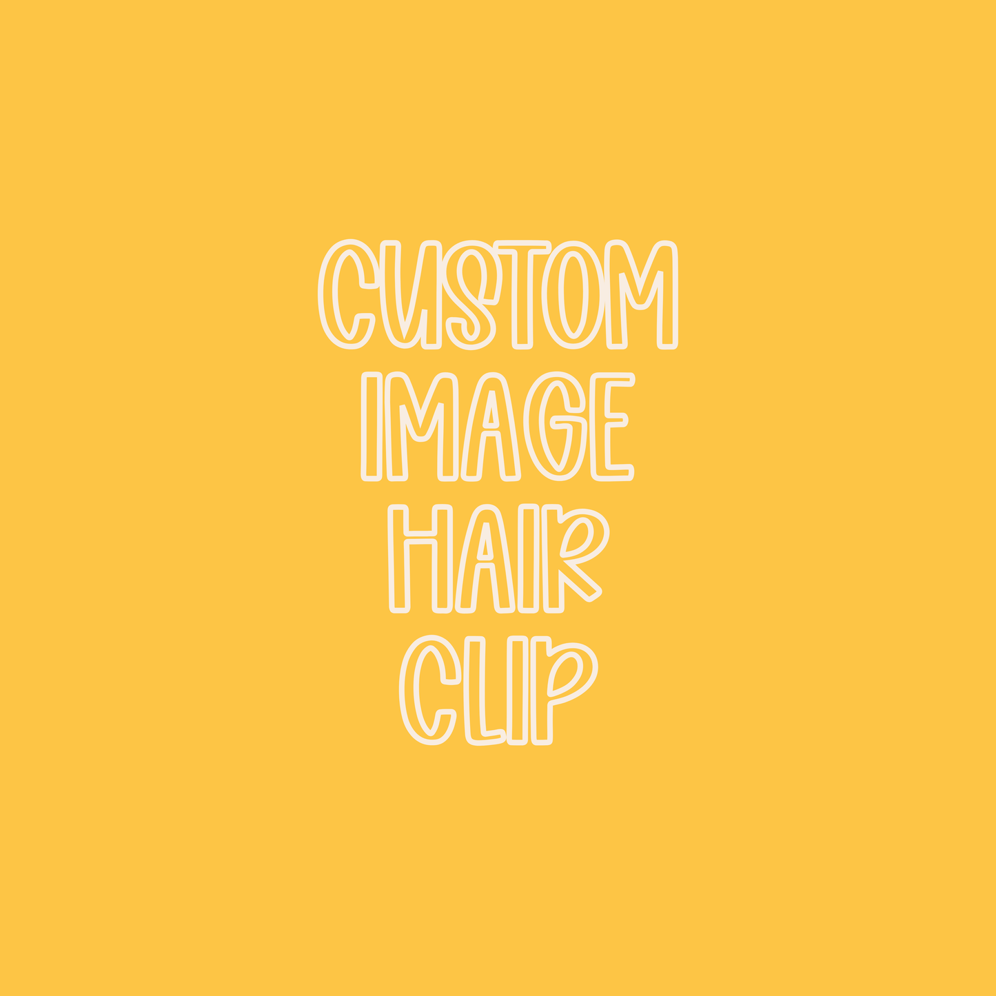 Custom || Image Hair Clip