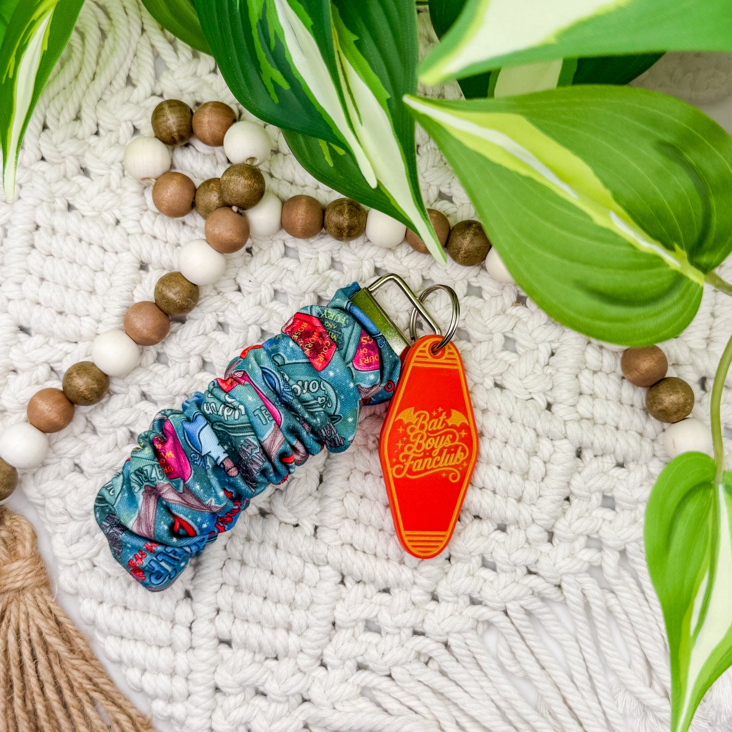 Bat Boys Fanclub || Wristlet + Keychain Duo