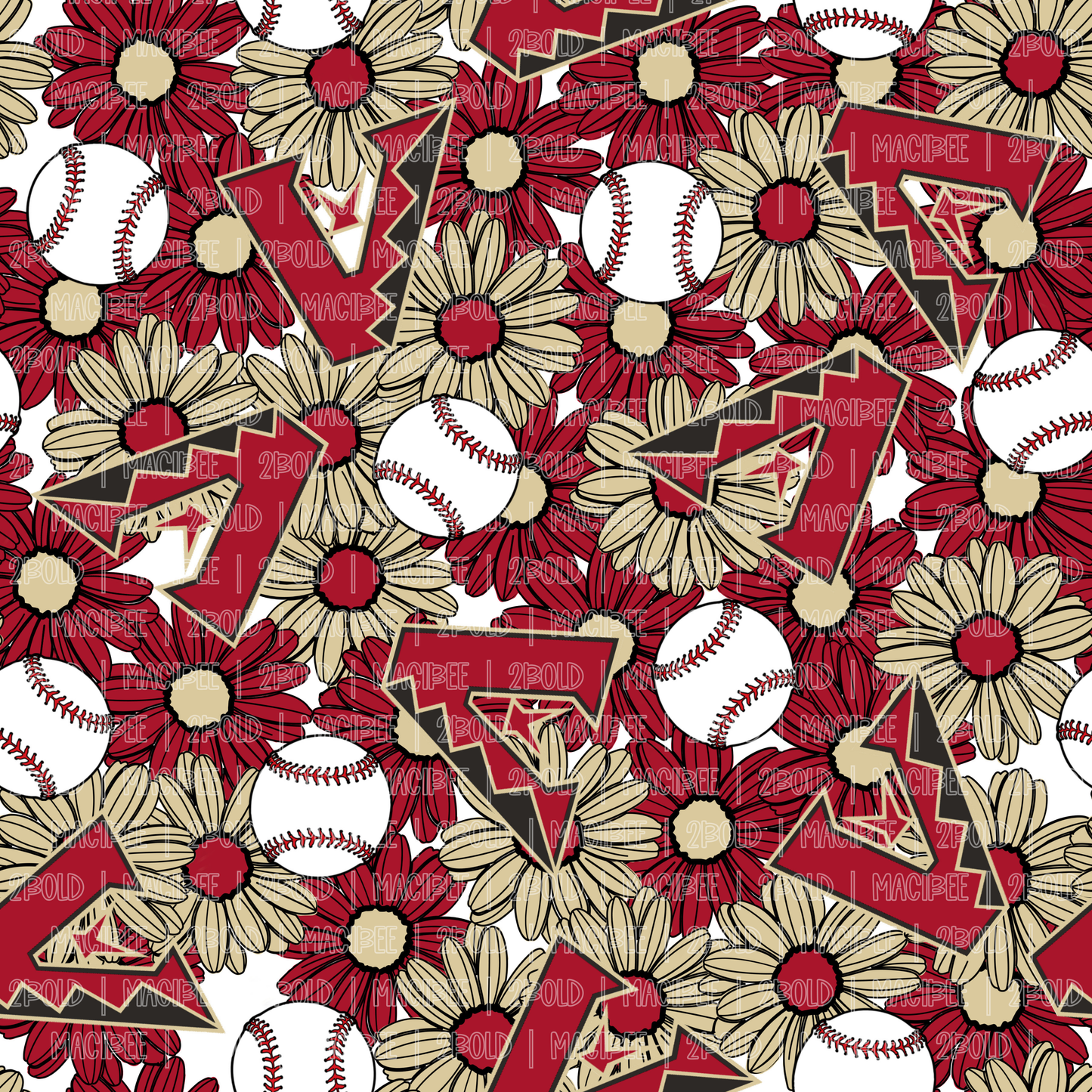 Diamondbacks Flower || Seamless File