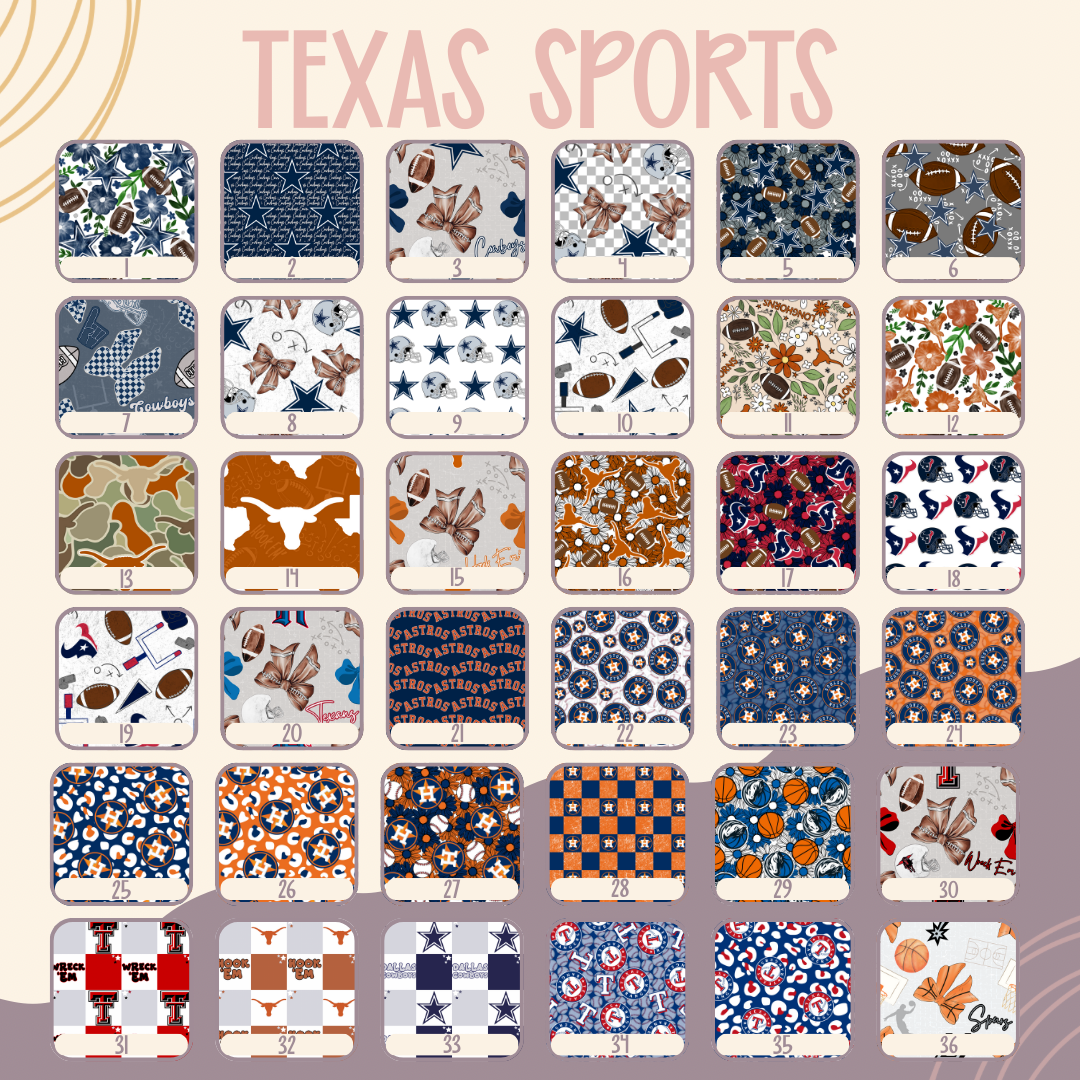 Create Your Own Texas Sports || Claw Clip