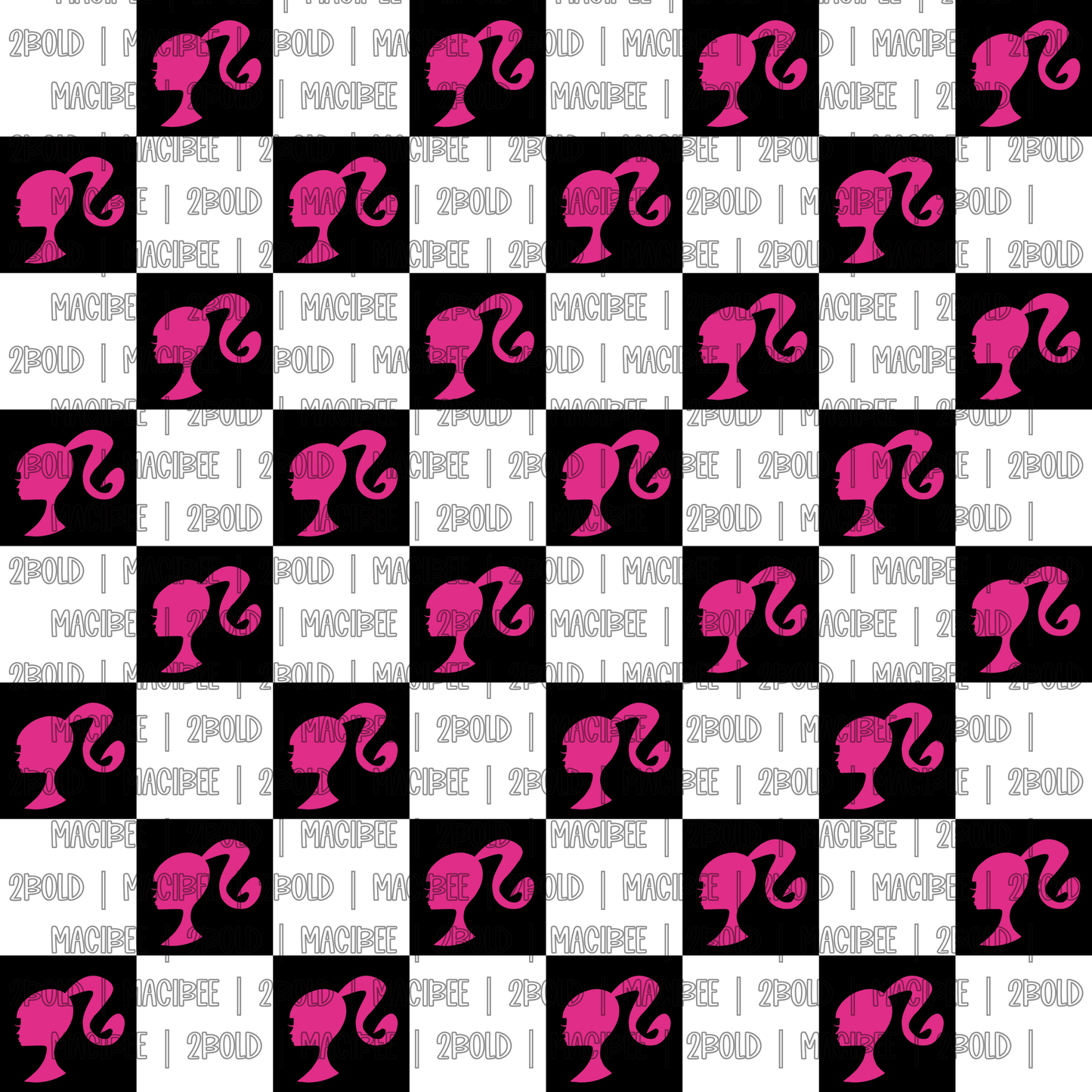 Barbie Check || Seamless File