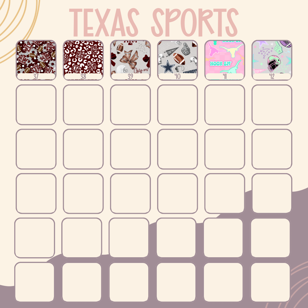 Create Your Own Texas Sports || Claw Clip