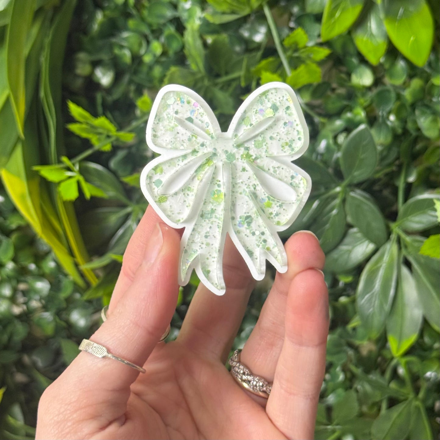 Glitter Coquette || Hair Clip