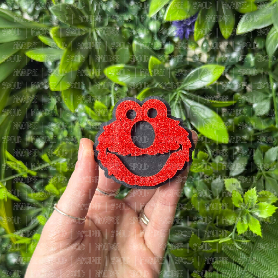 Elmo Silhouette || Hair Clip