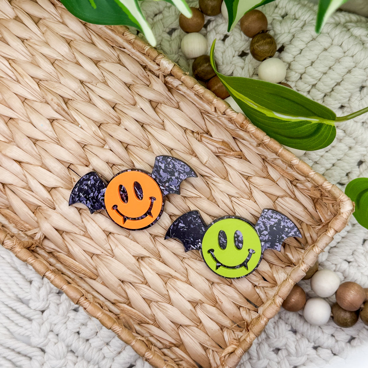 Vampire Smiley || Hair Clip