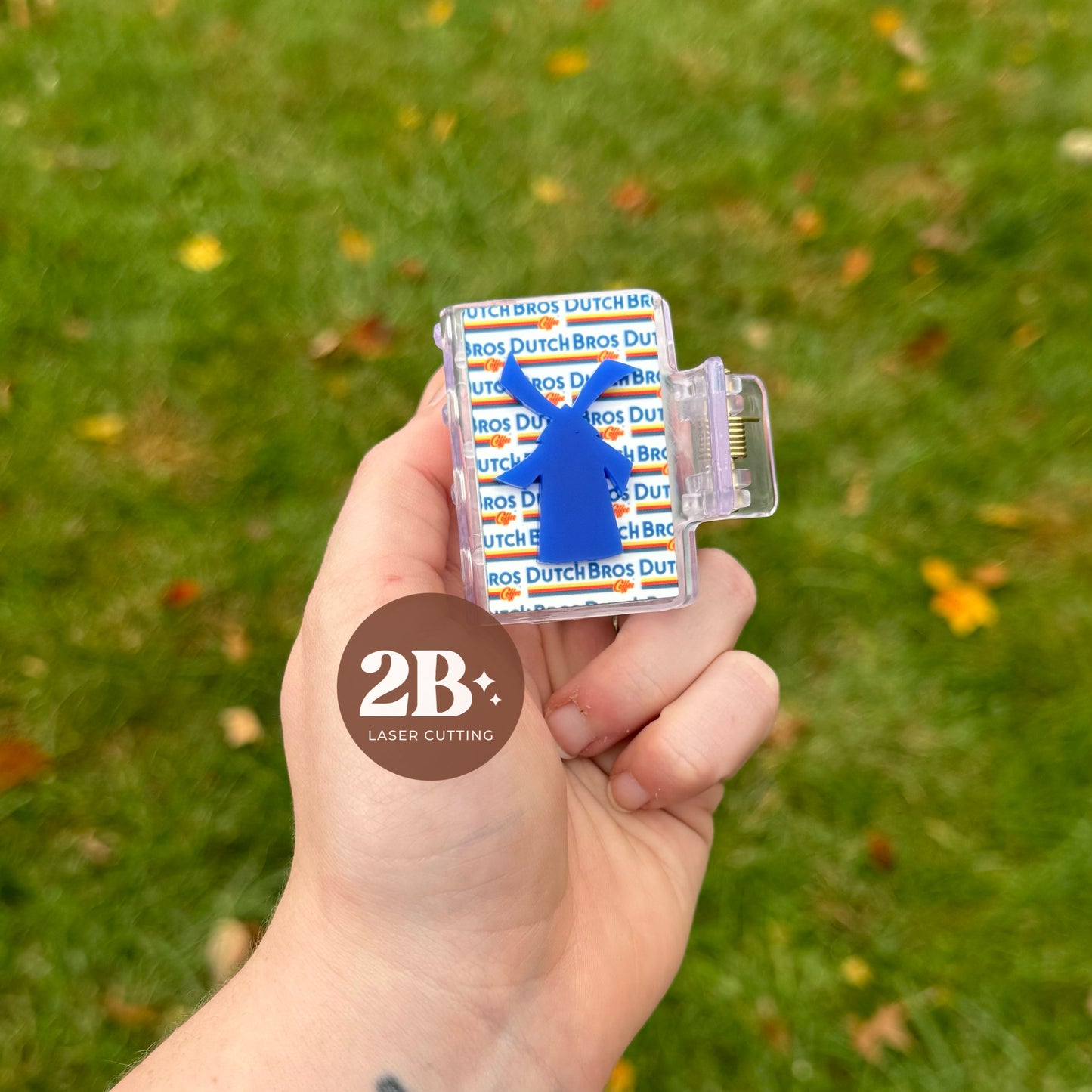 Dutch Bros || Mini Claw Clip (ws)