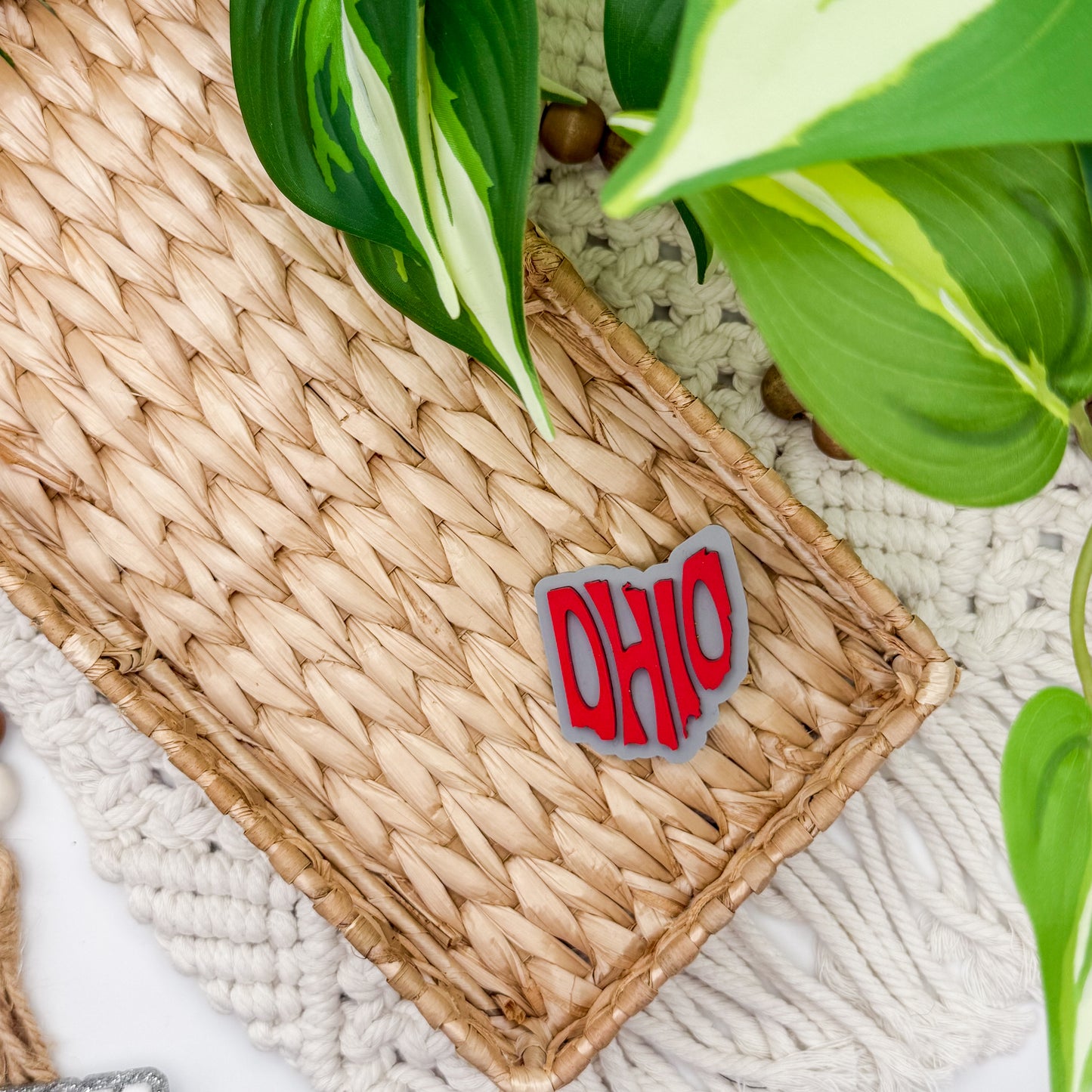 Ohio State || Hair Clip