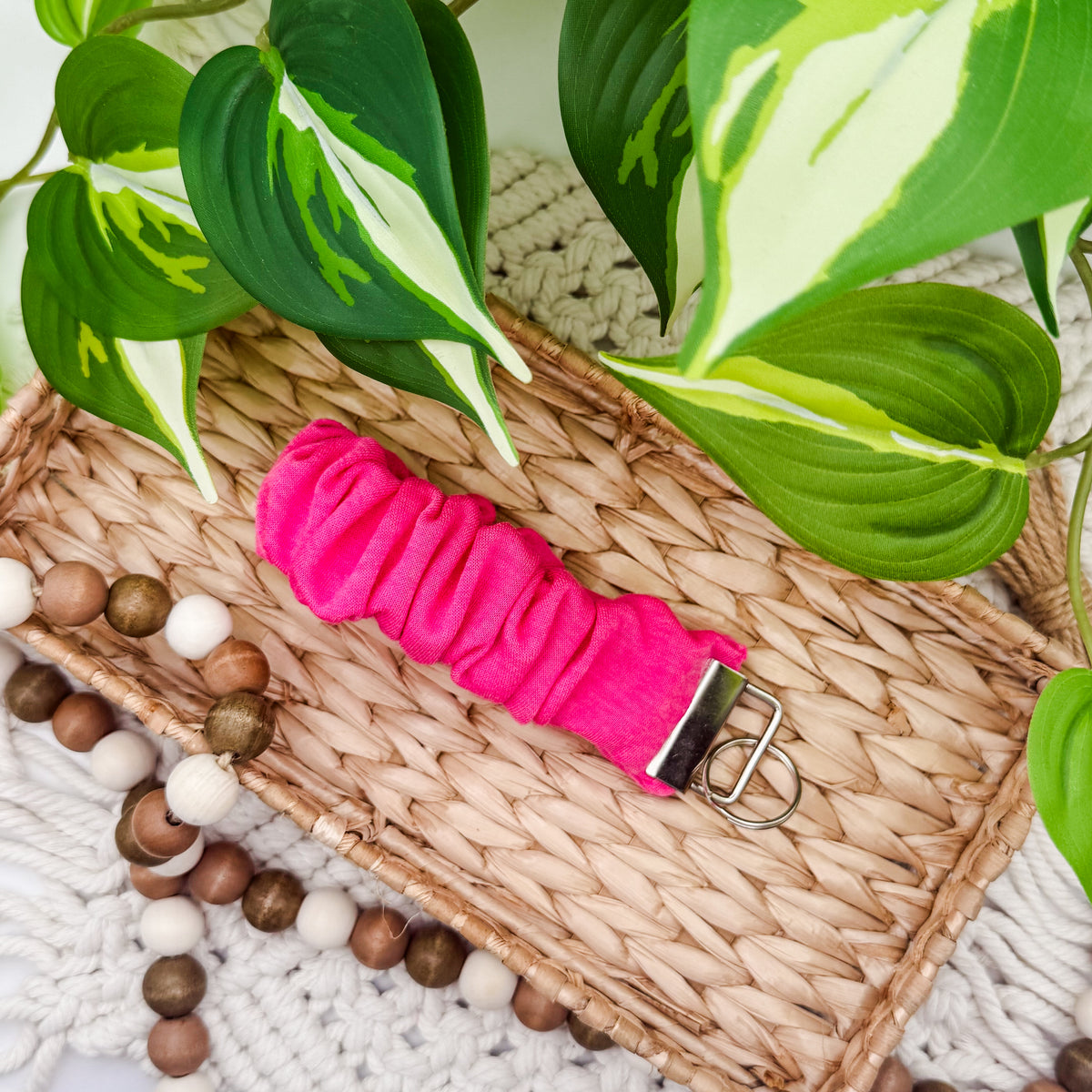 RTS Fuchsia || Scrunchie Wristlet