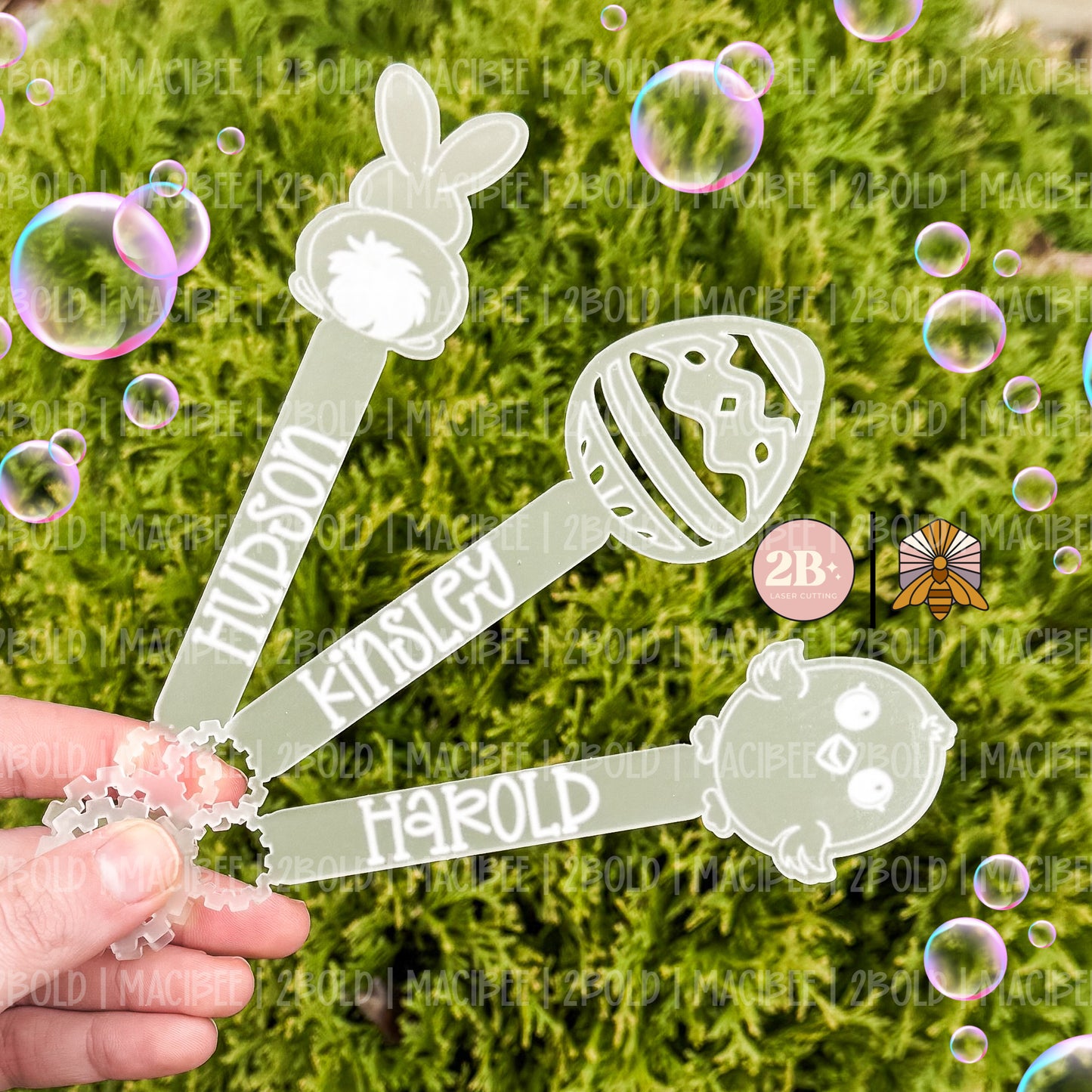 Personalized Easter || Bubble Wand