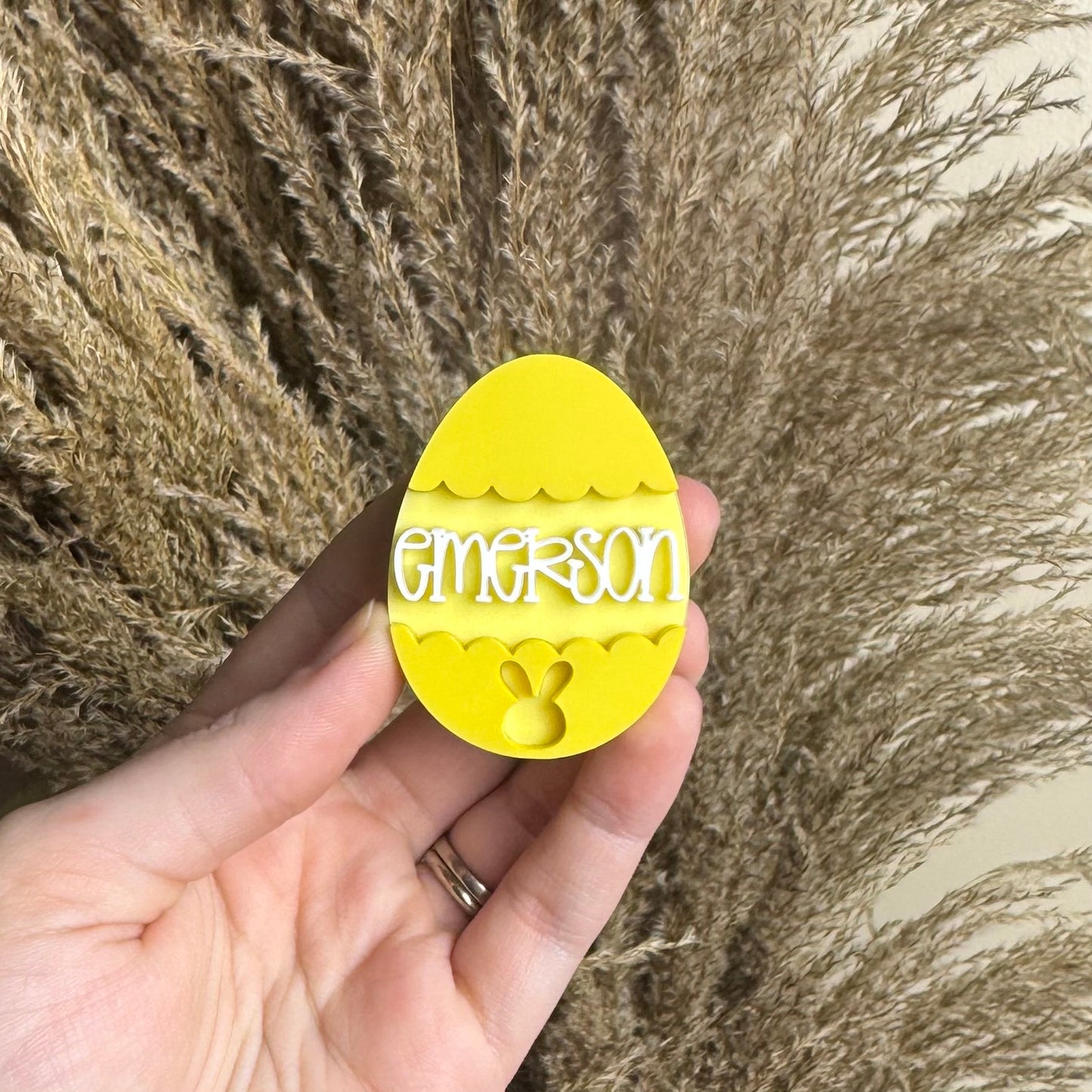 Yellow Easter Egg || Hair Clip (ws)