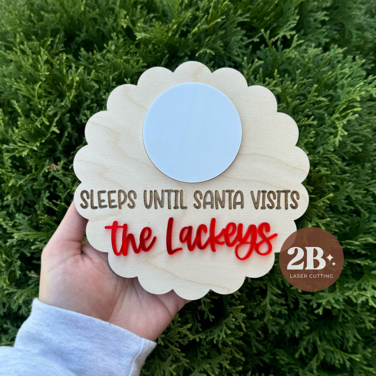 Sleeps Until Santa Visits || Dry Erase Board (ws)