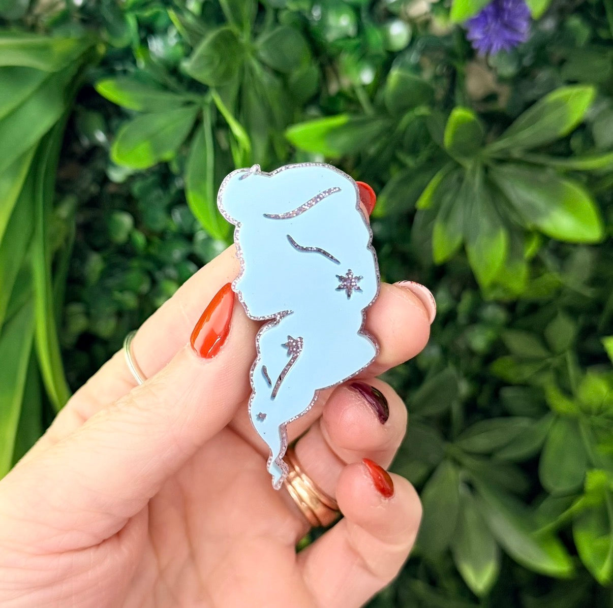Elsa Silhouette || Hair Clip