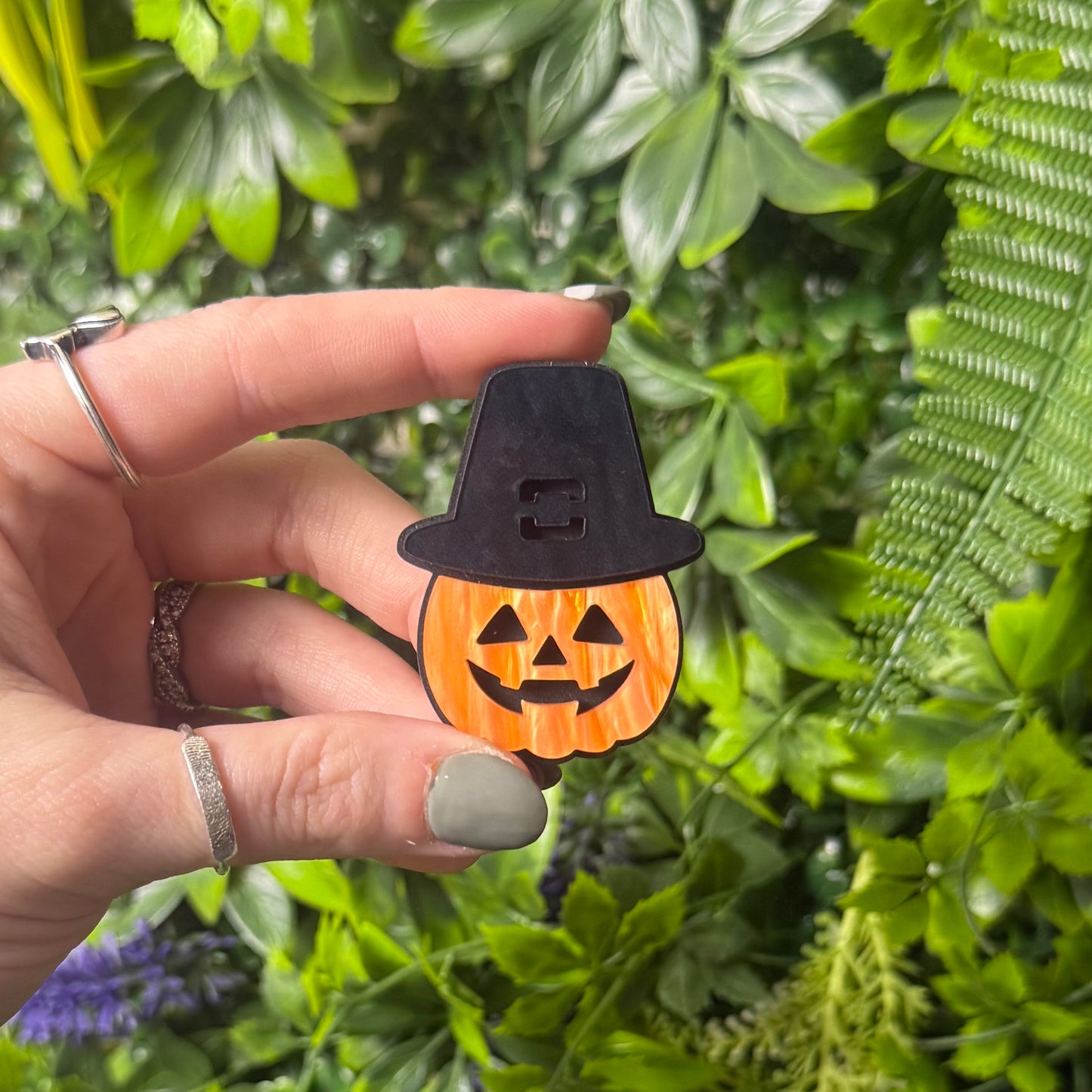 Pilgrim Pumpkin || Hair Clip (ws)