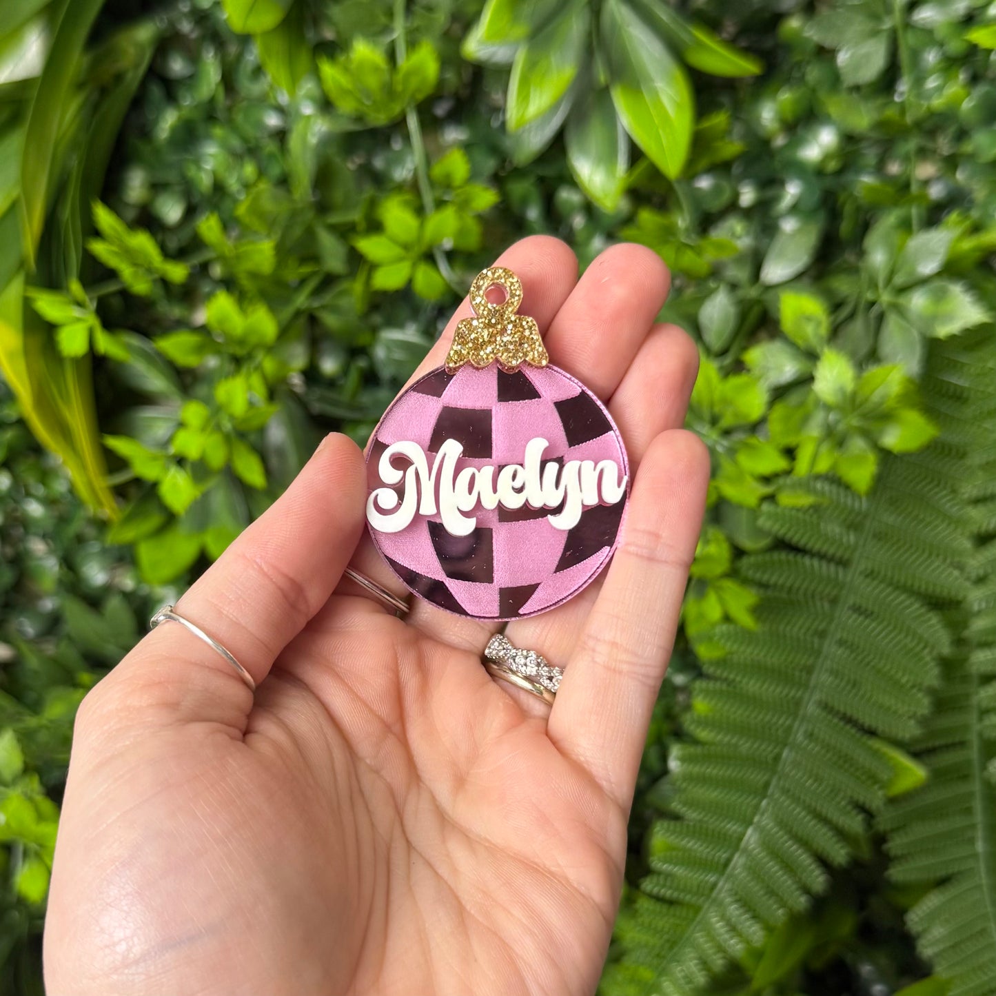 Disco Ornament || Hair Clip (ws)