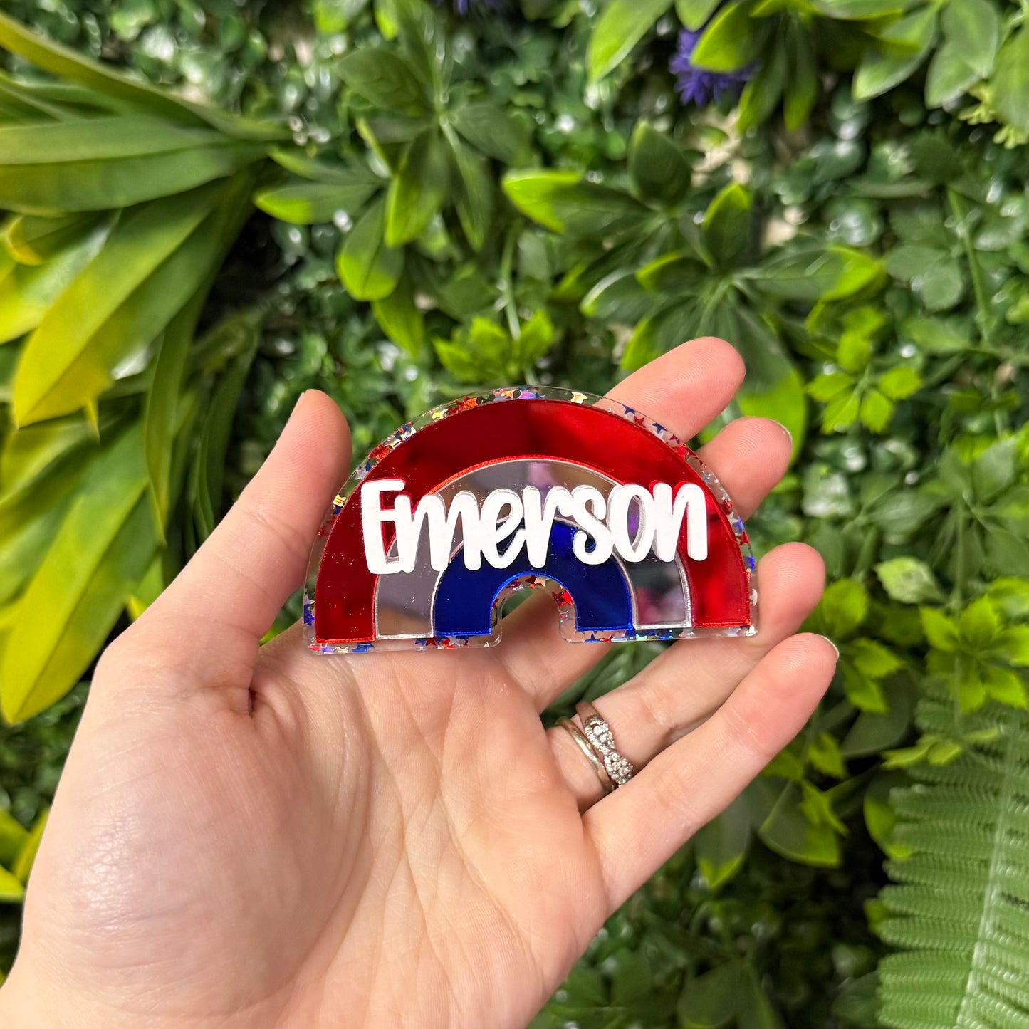 RWB Rainbow || Hair Clip