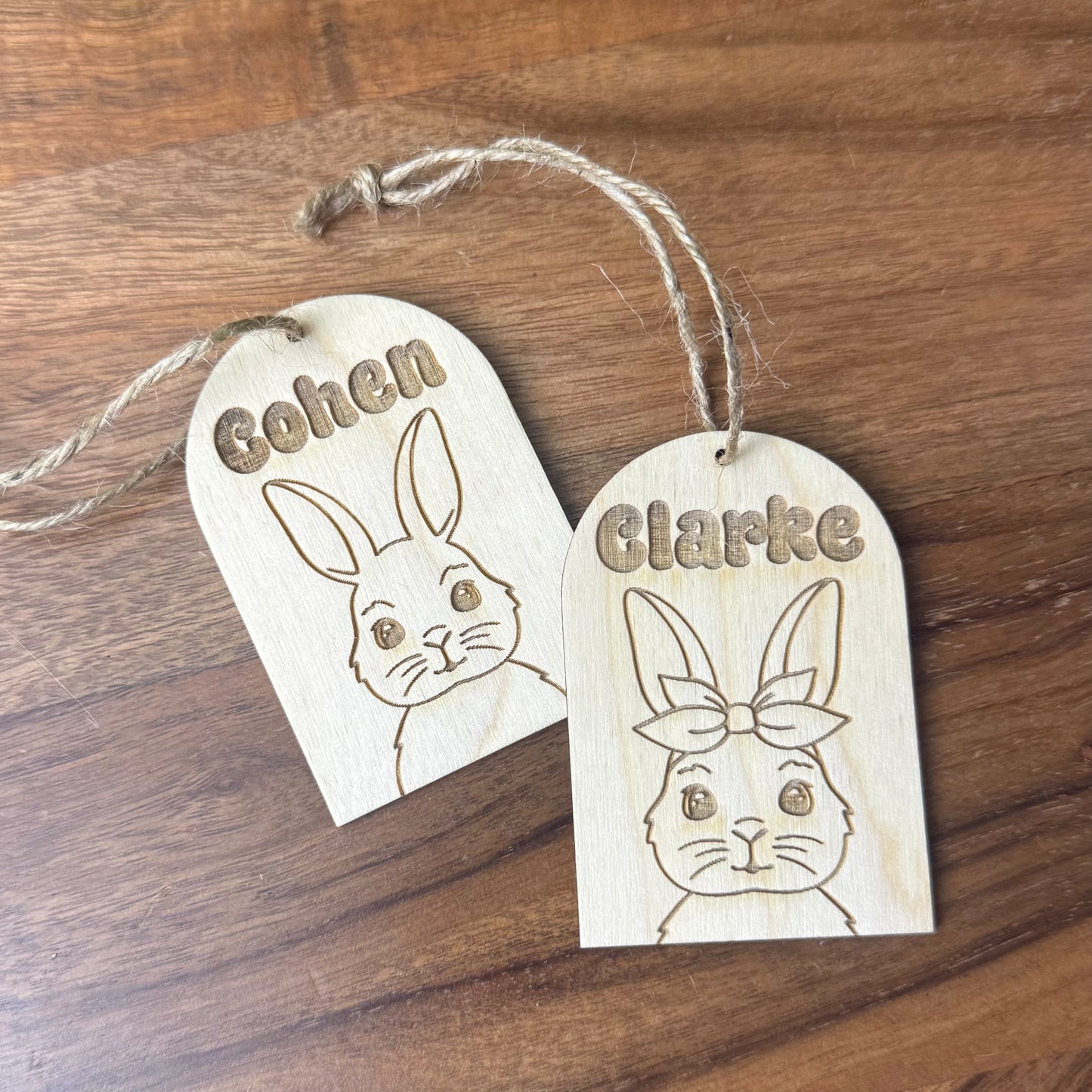 Wooden Easter || Bag Tag