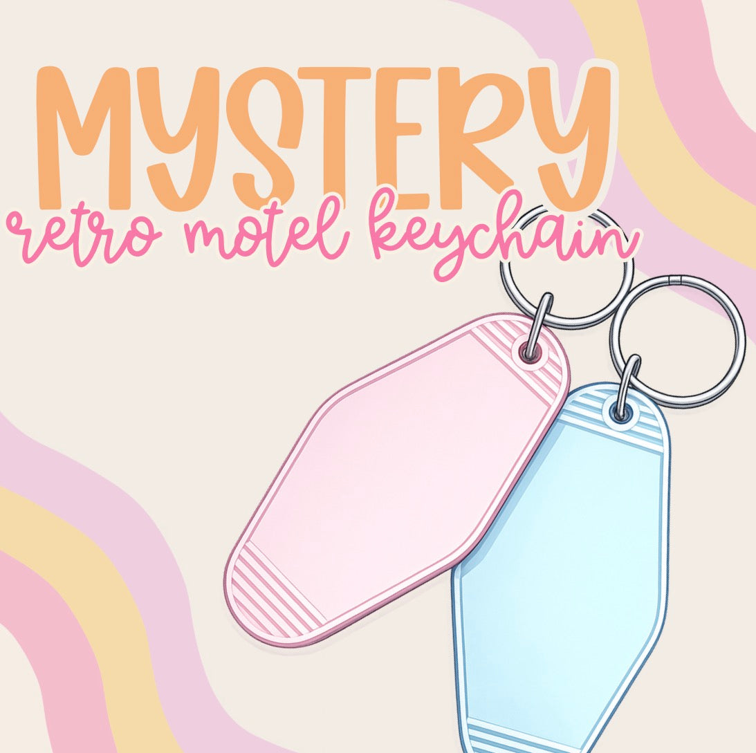 Mystery Retro Motel Keychain