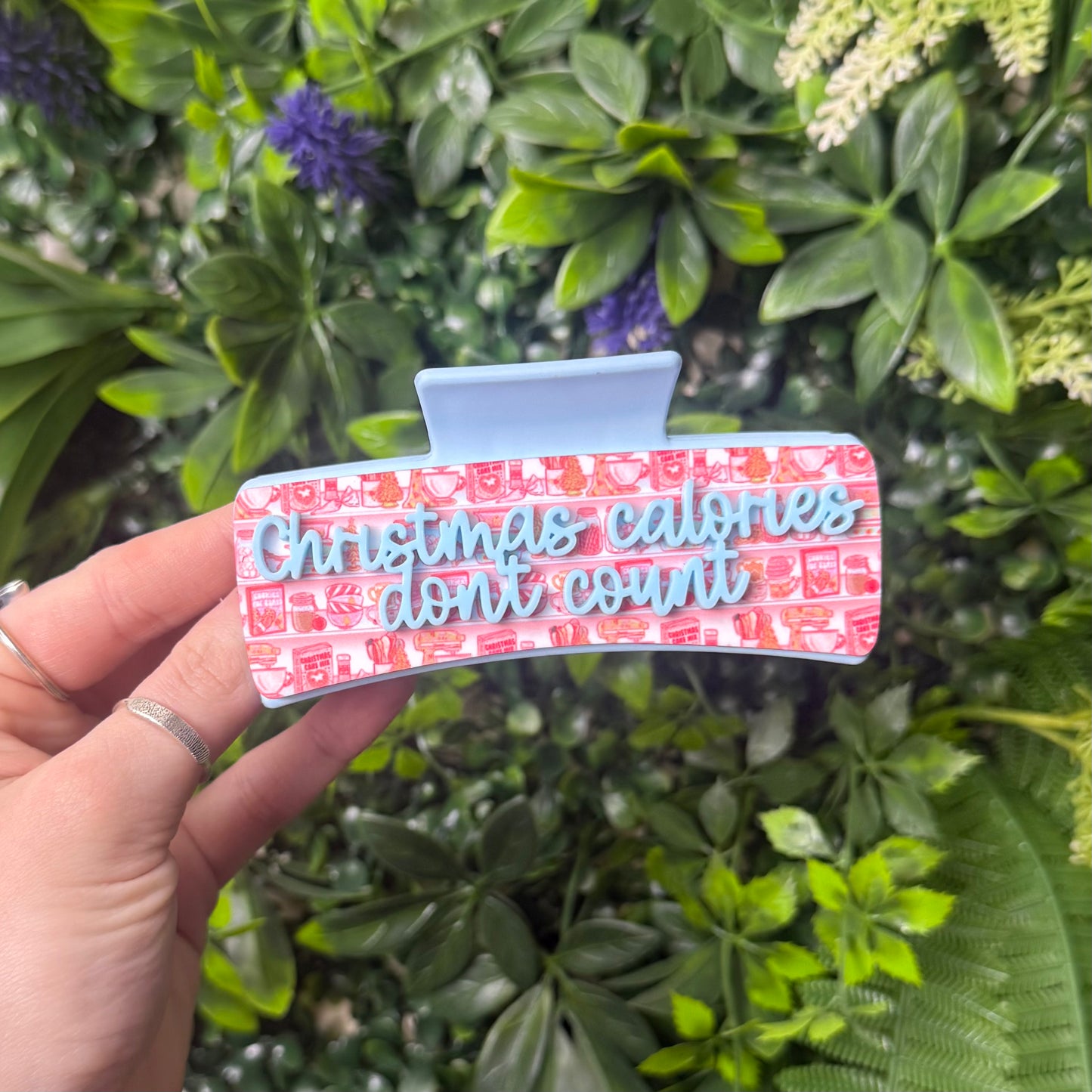 Christmas Calories Don't Count || Claw Clip