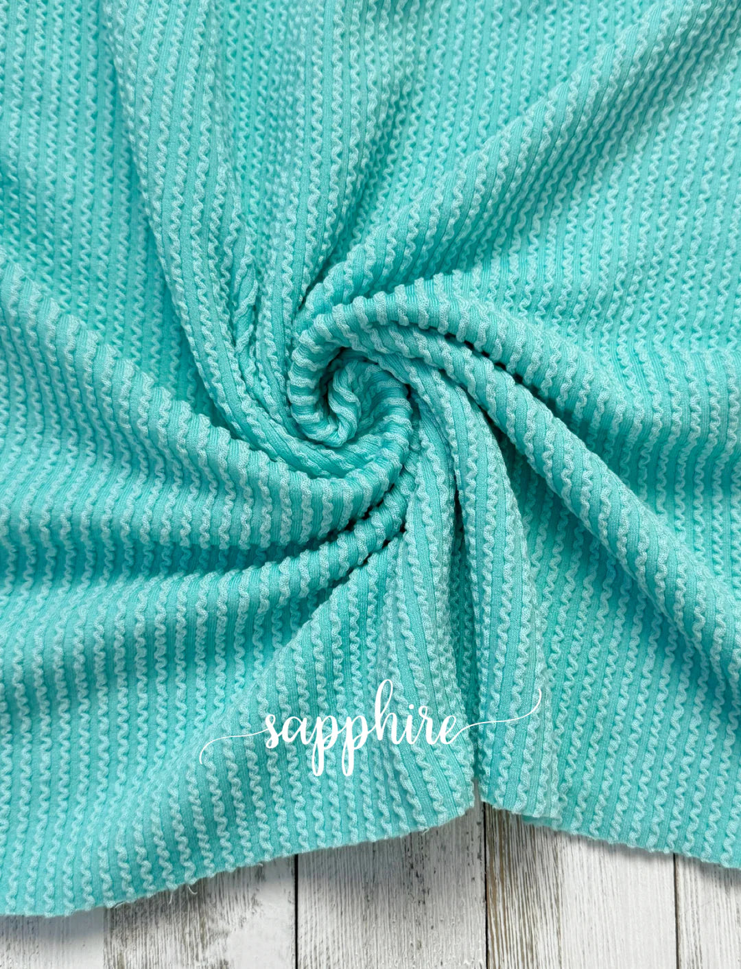 SAPPHIRE WAVED RIB