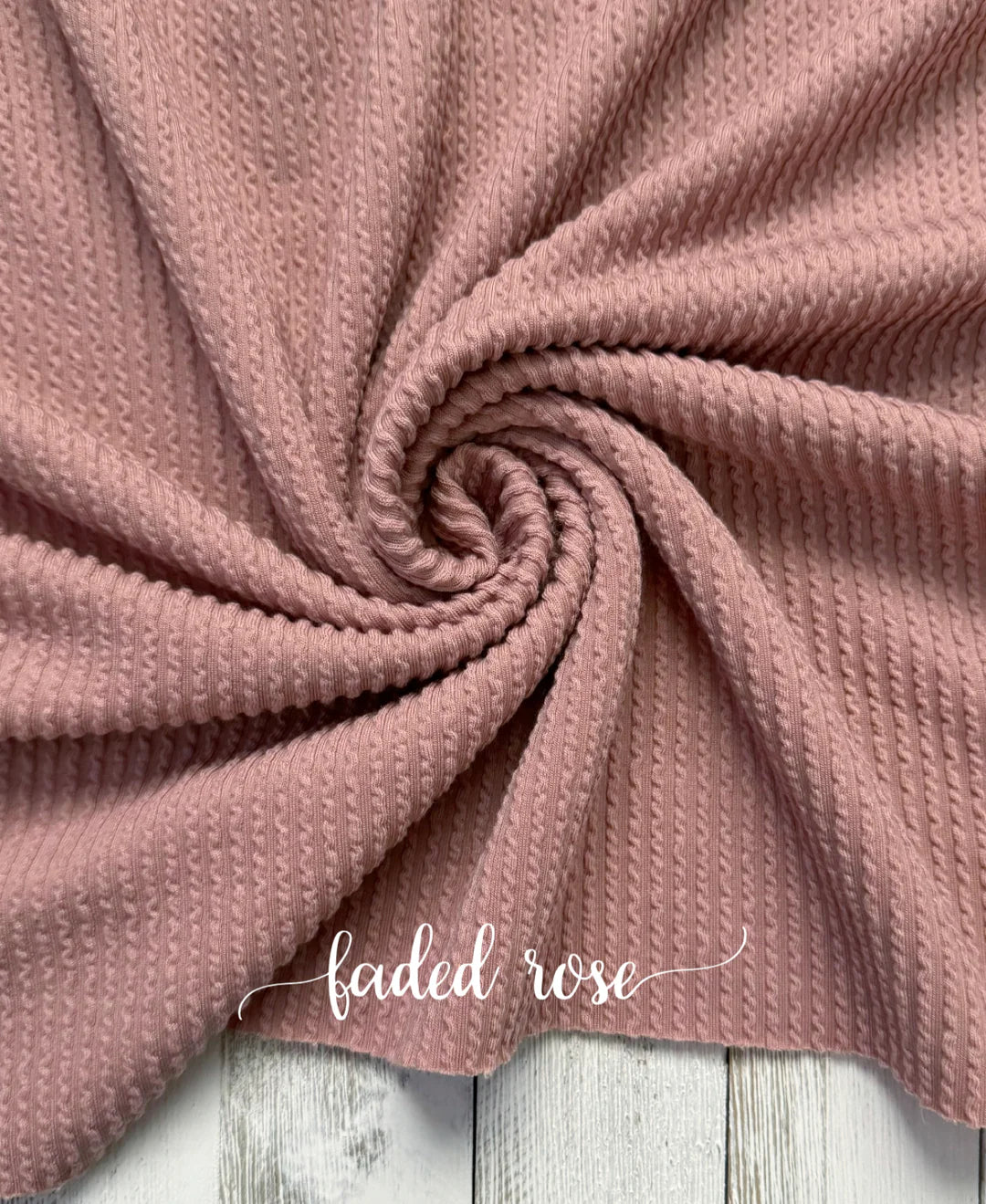 FADED ROSE WAVED RIB