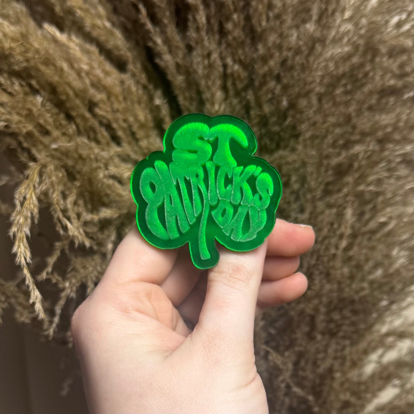 St. Patrick's Day Clover || Hair Clip (ws)