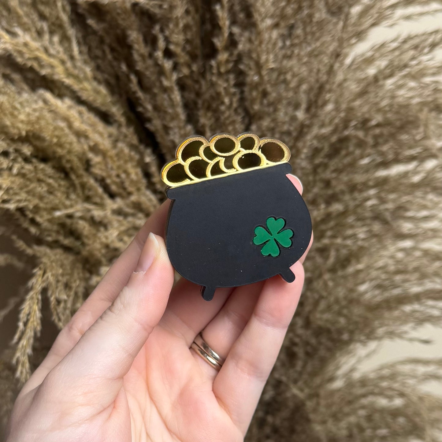 Pot of Gold || Hair Clip (ws)
