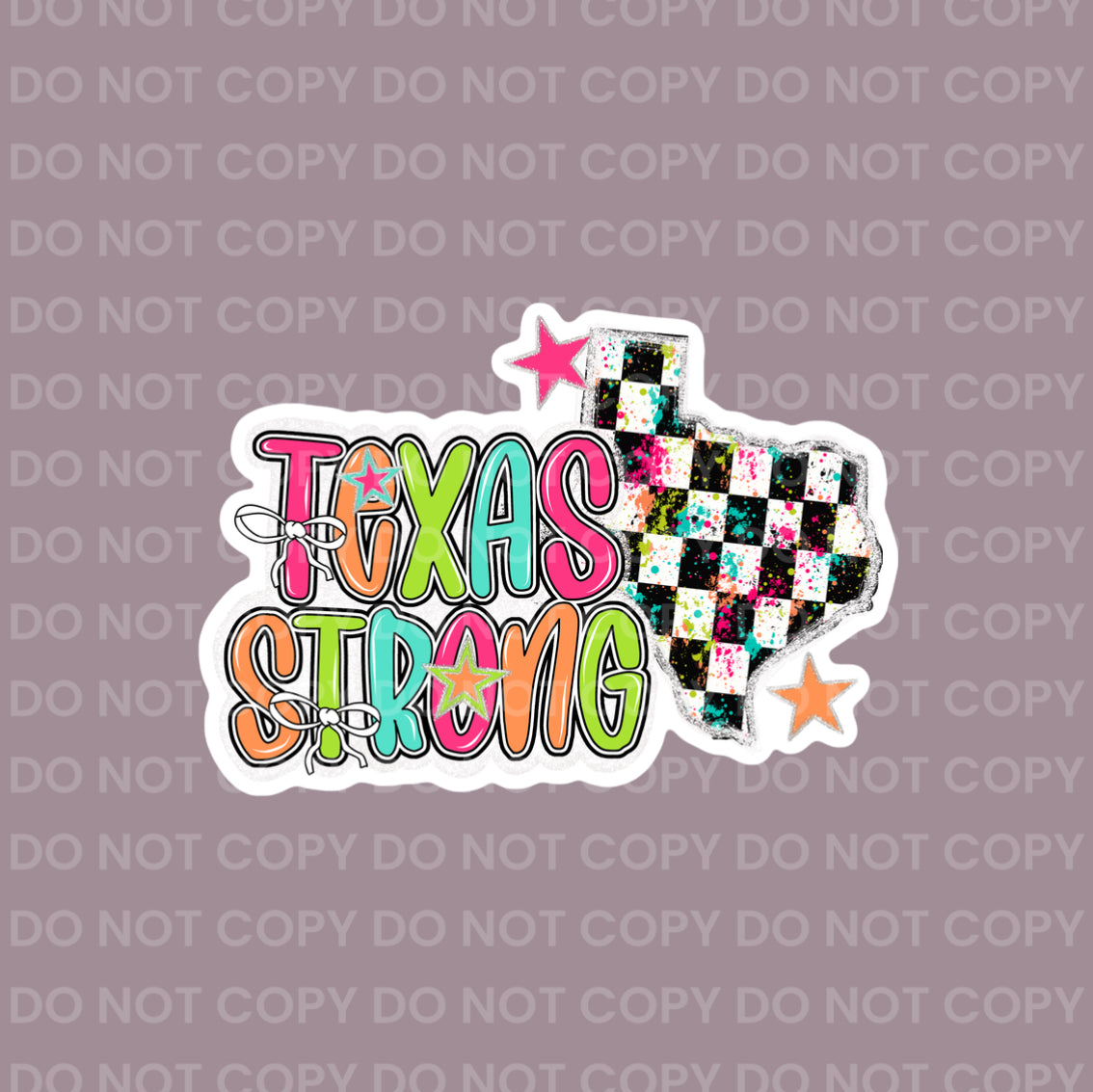 Texas Strong (paint splatter) || Bow Center