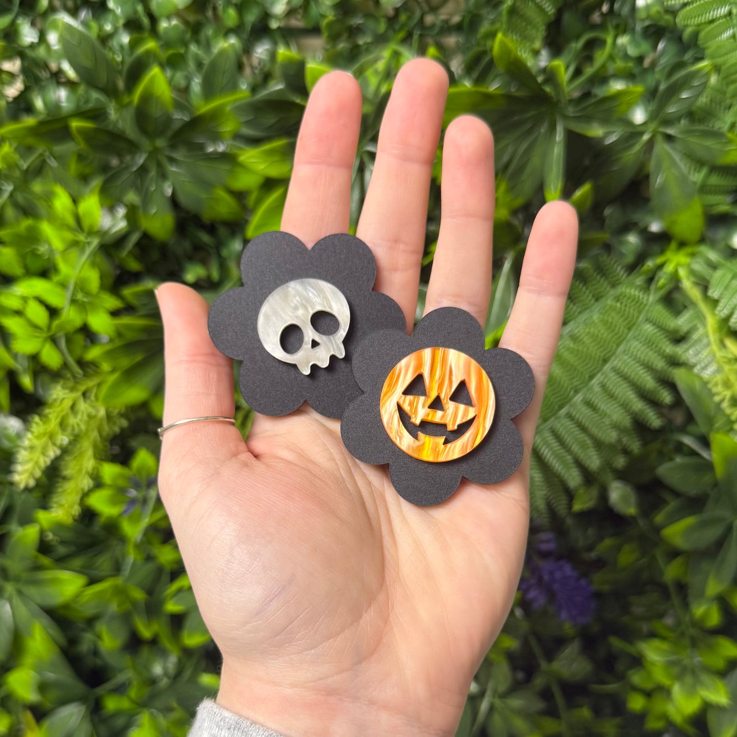 Halloween Flower || Hair Clip (ws)