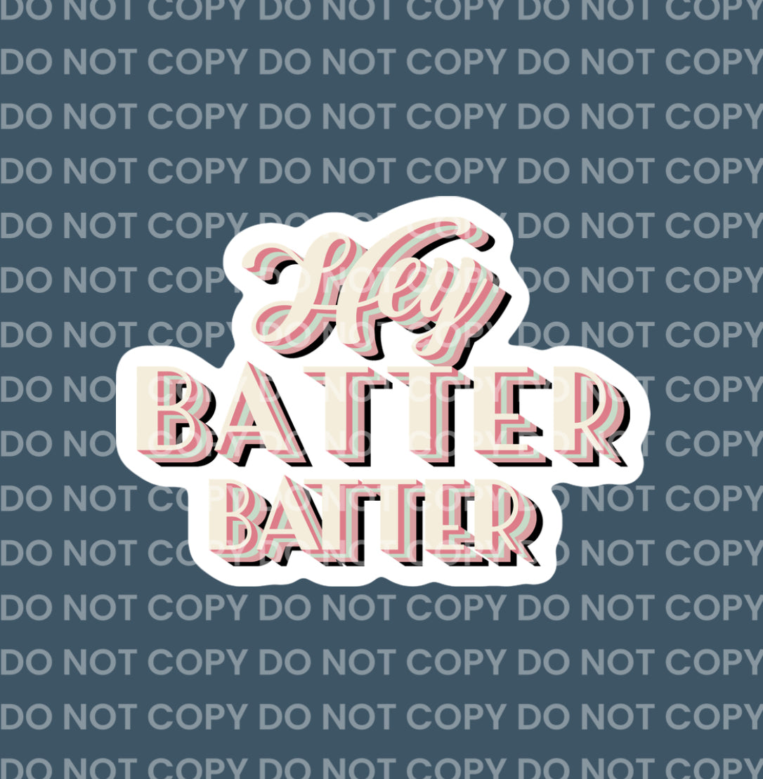 Hey Batter Batter (Pink) || Bag Charm