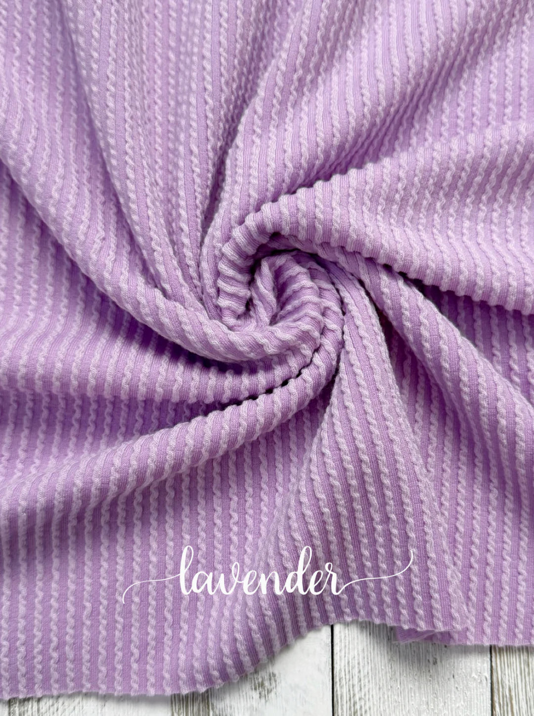 LAVENDER WAVED RIB