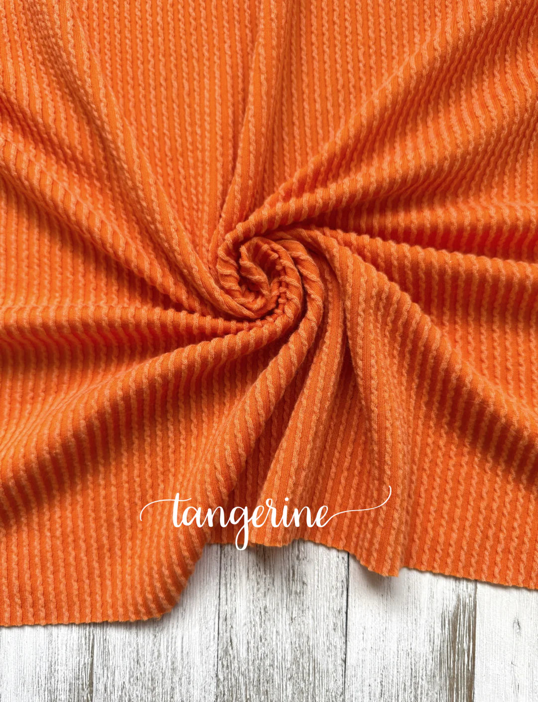 TANGERINE WAVED RIB