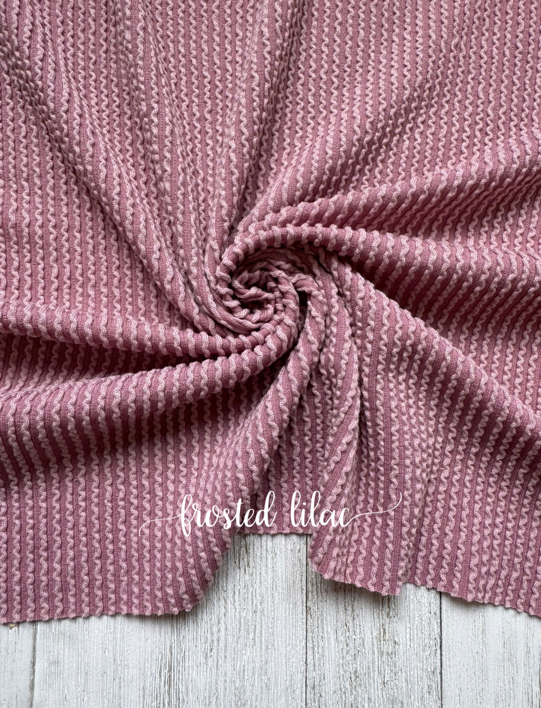 FROSTED LILAC WAVED RIB