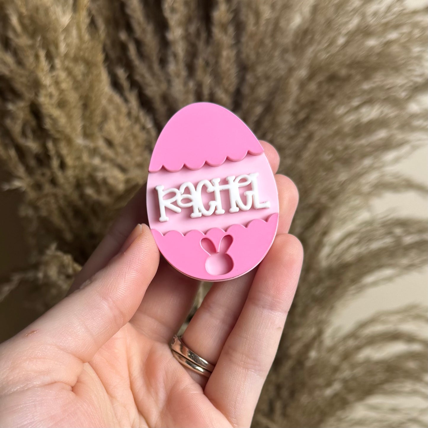 Pink Easter Egg || Hair Clip (ws)