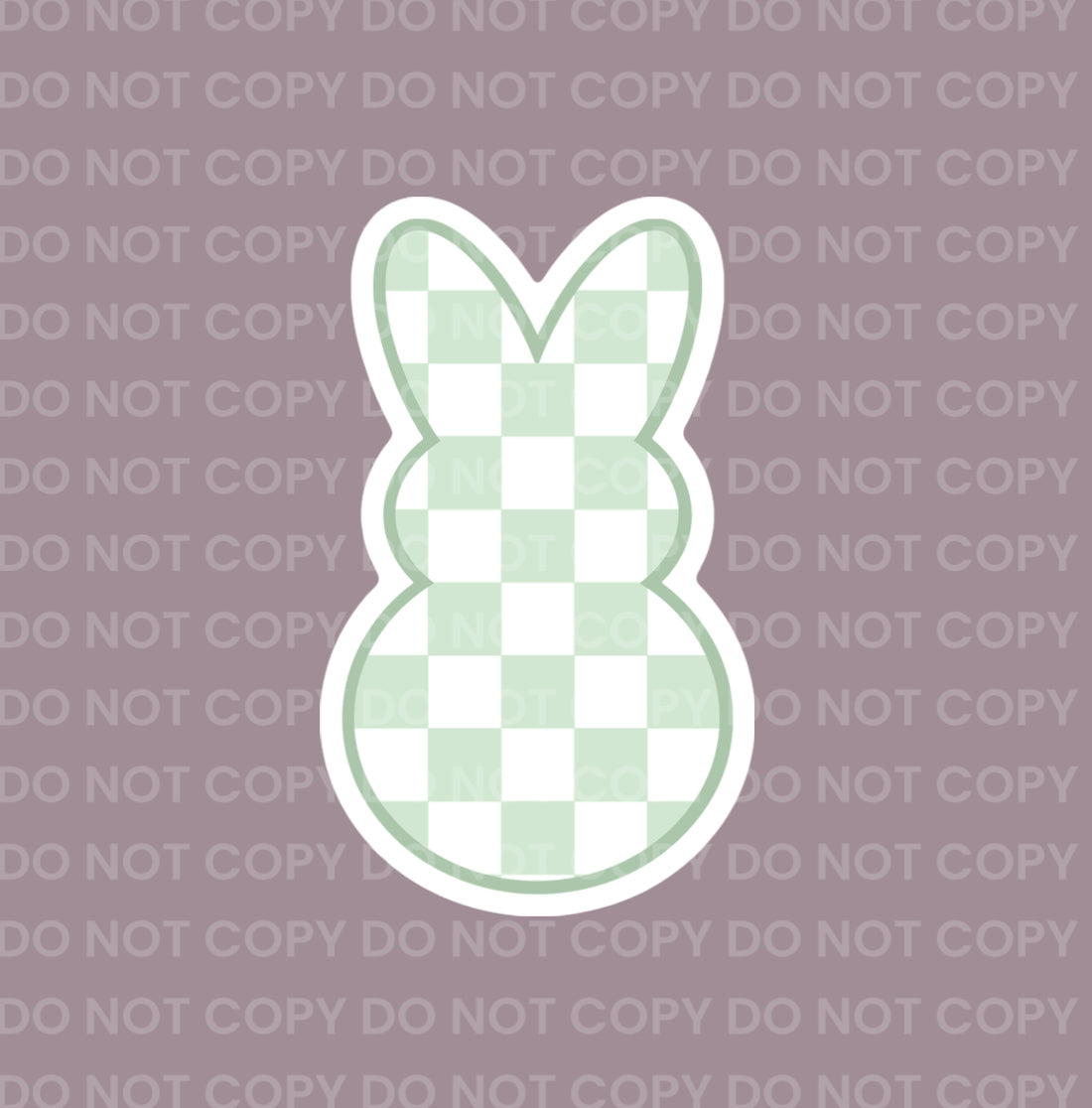 Checkered Peep || Hair Clip (ws)