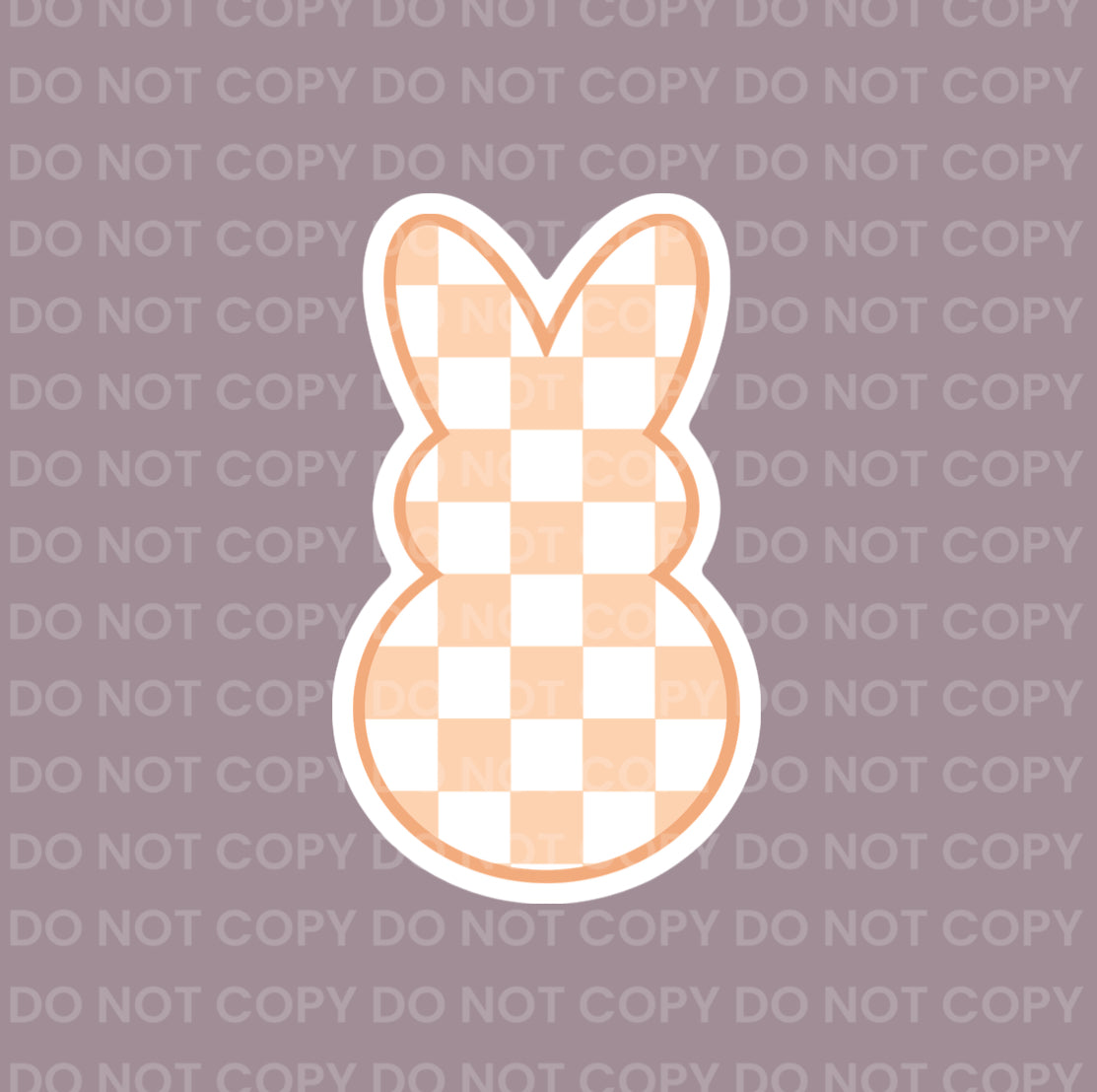 Checkered Peep || Hair Clip (ws)