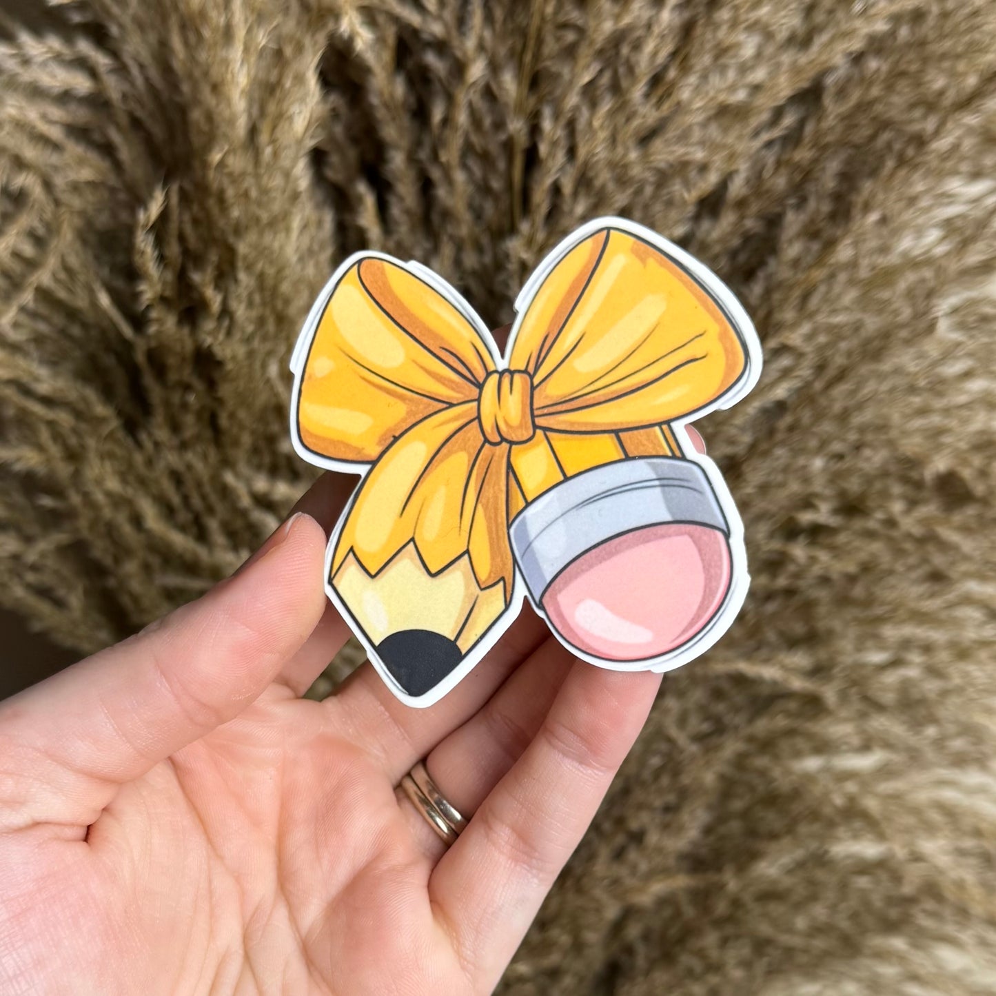 Pencil Bow || Hair Clip