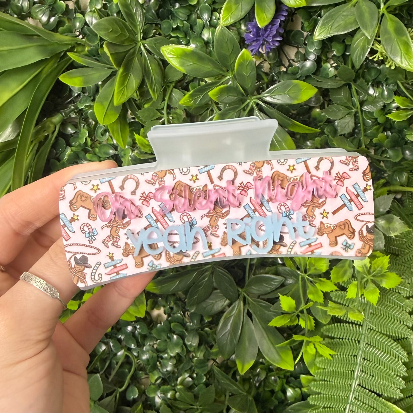 Oh Silent Night || Claw Clip