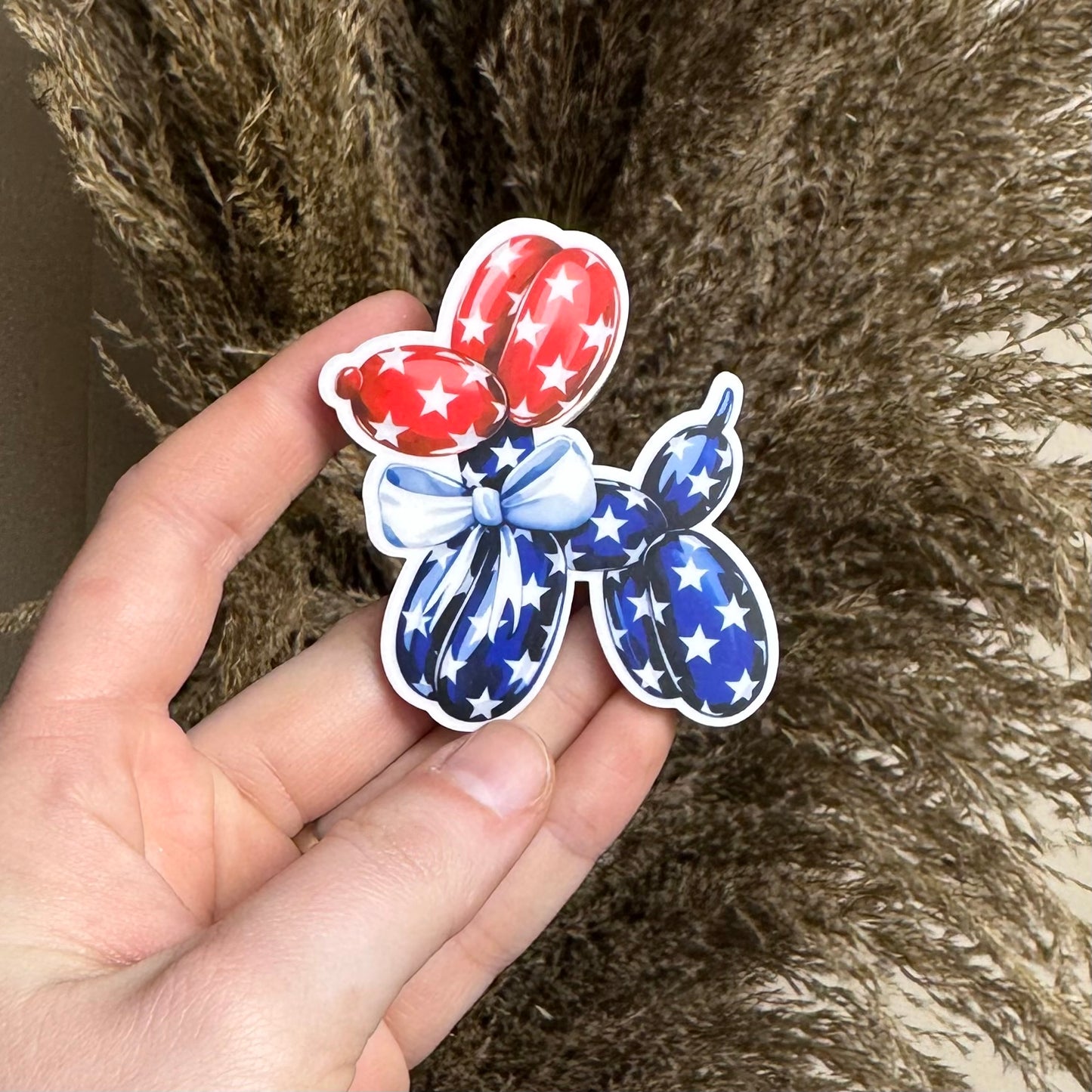 Patriotic Balloon Dog || Bow Center