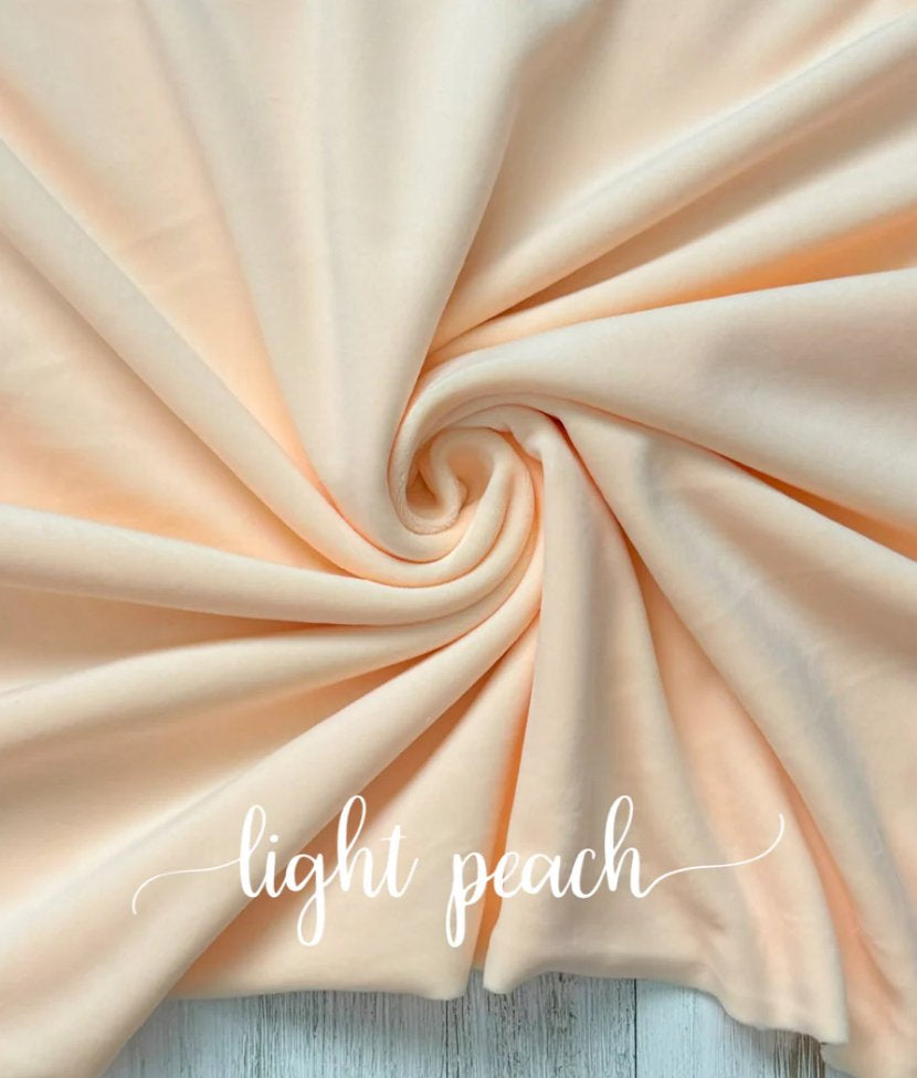 LIGHT PEACH PLUSHY VELVET