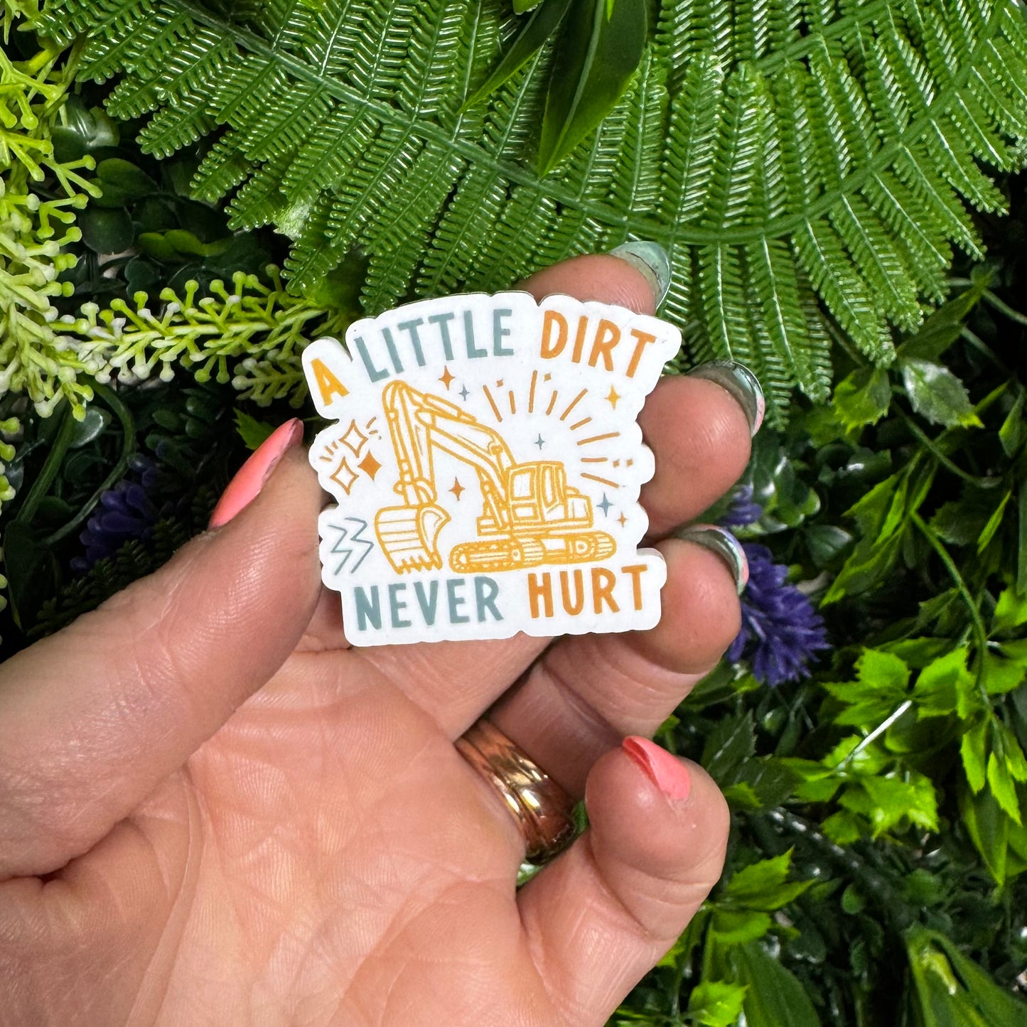 A Little Dirt Never Hurt (construction) || Hat Pin