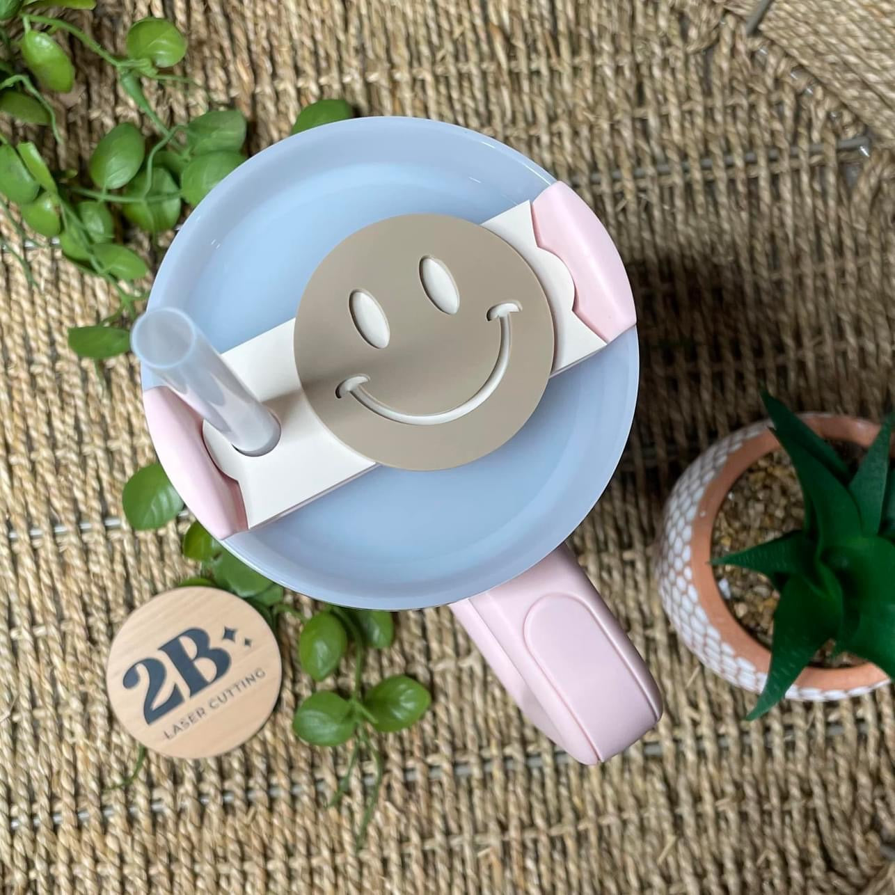 Happy Face || Cup Topper (ws)