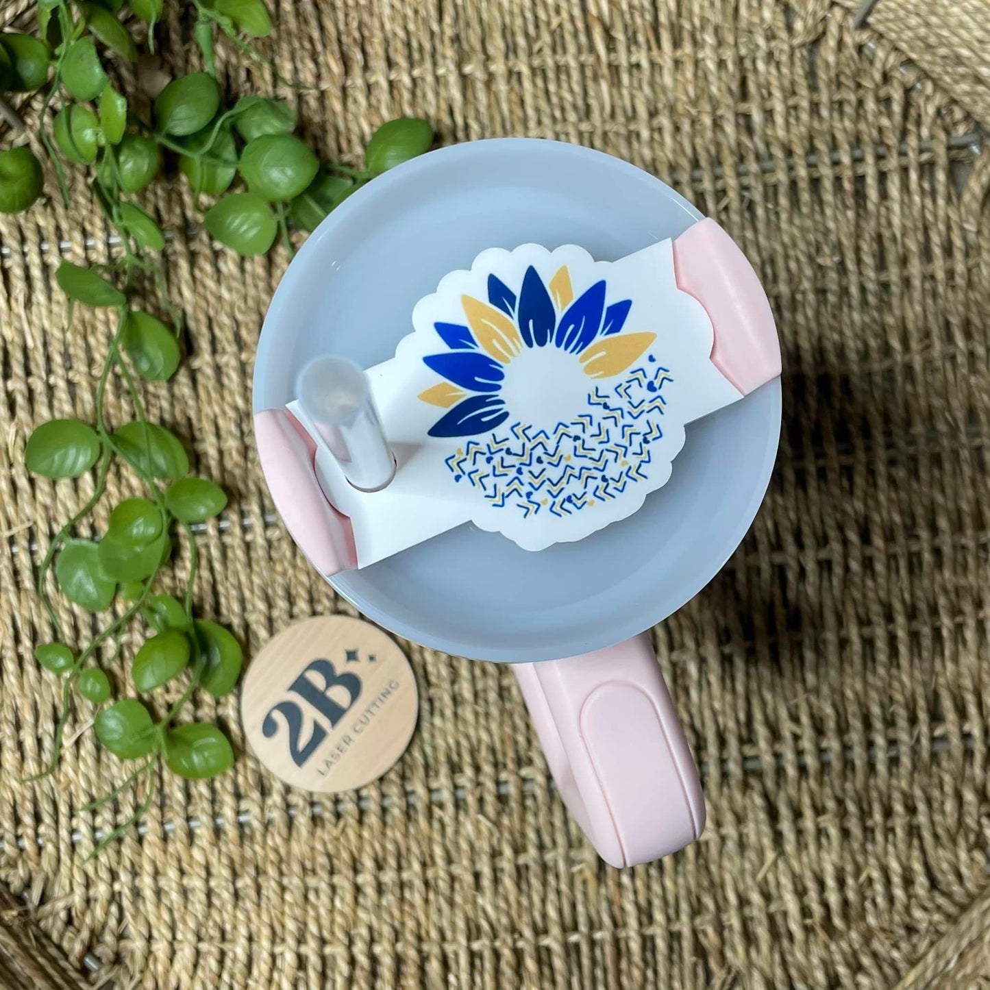 Awareness Sunflower || Cup Topper (ws)