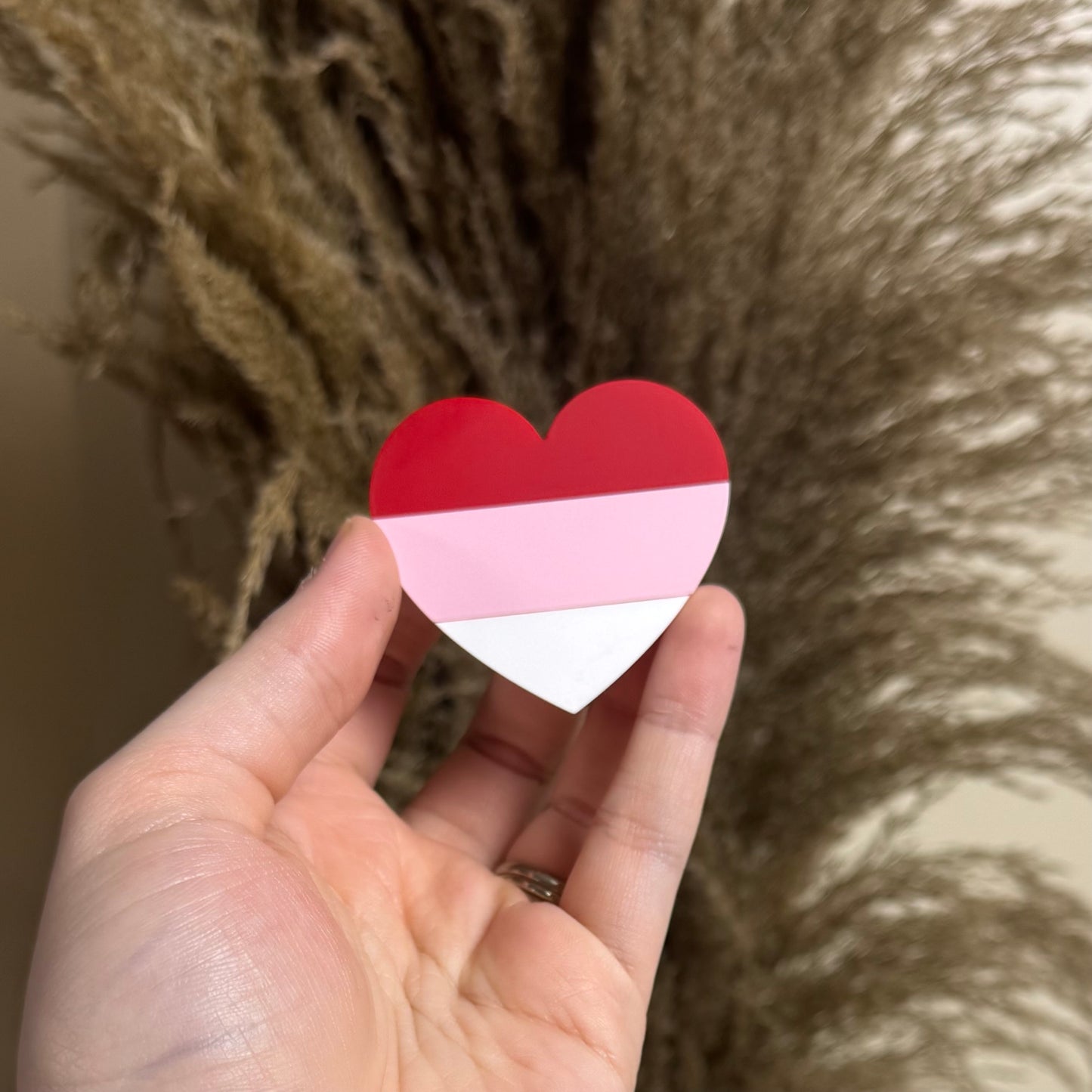 Ombré Heart || Hair Clip (ws)