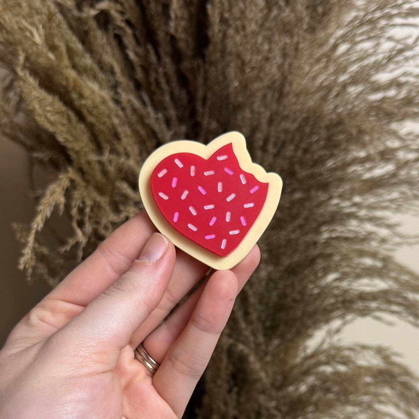 Sugar Cookie Heart || Hair Clip (ws)