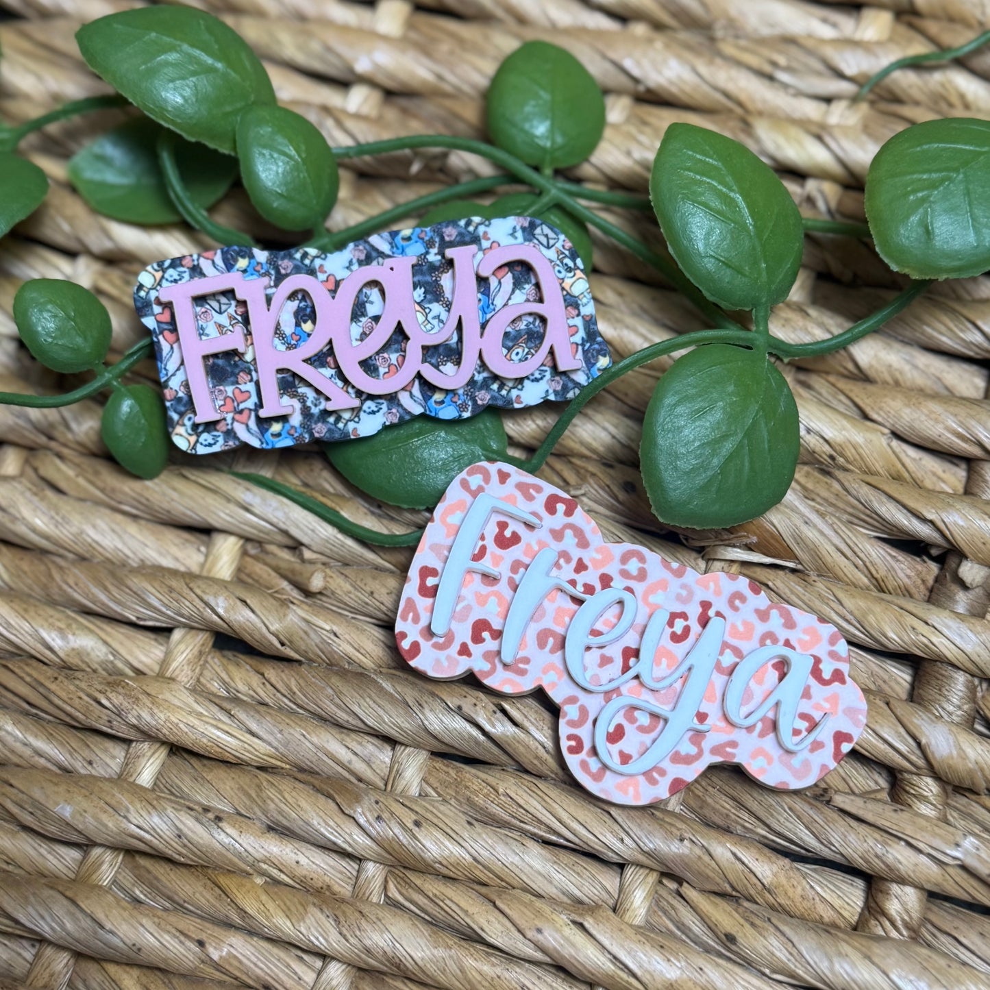 CREATE YOUR OWN Valentine's Day Name || Hair Clip (ws)