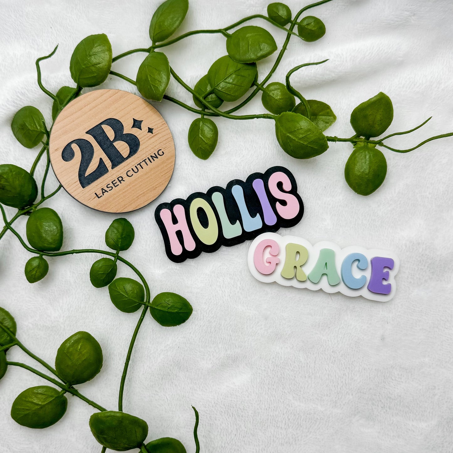 Pastel Name || Hair Clip (ws)