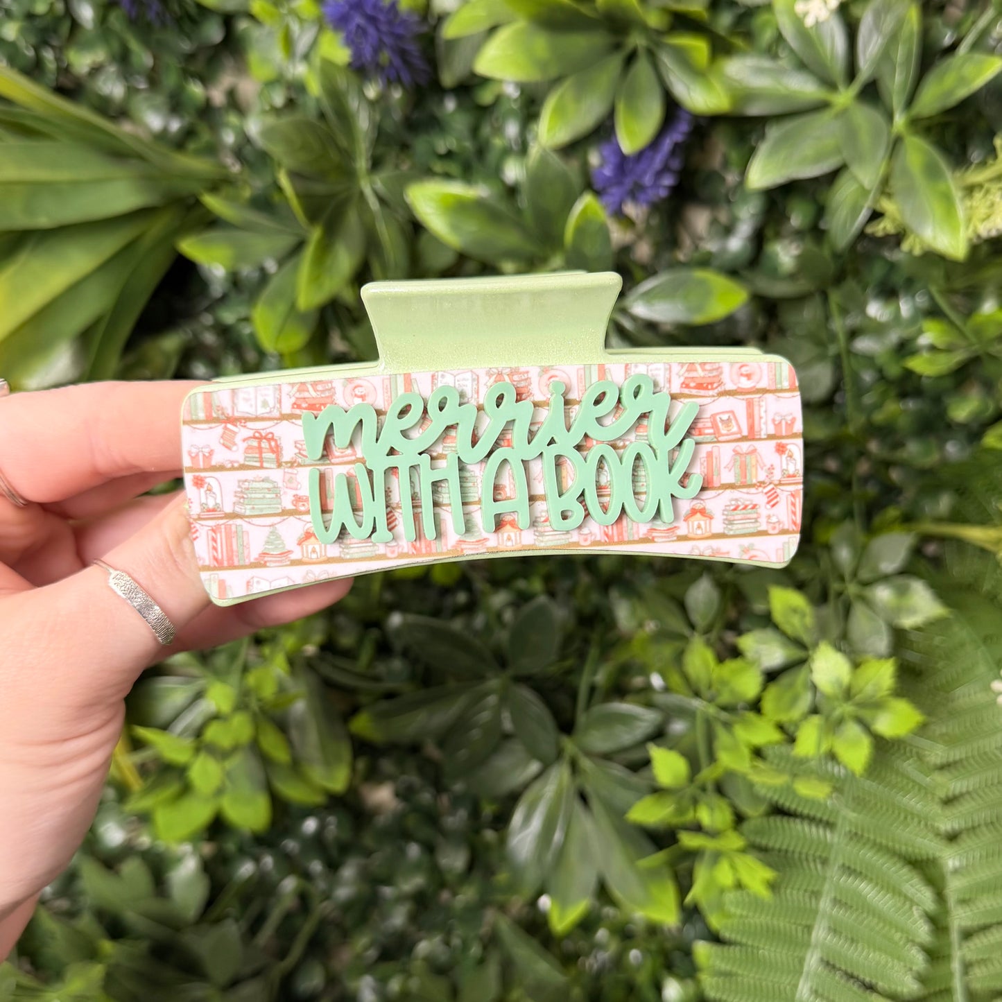 Merrier With A Book || Claw Clip