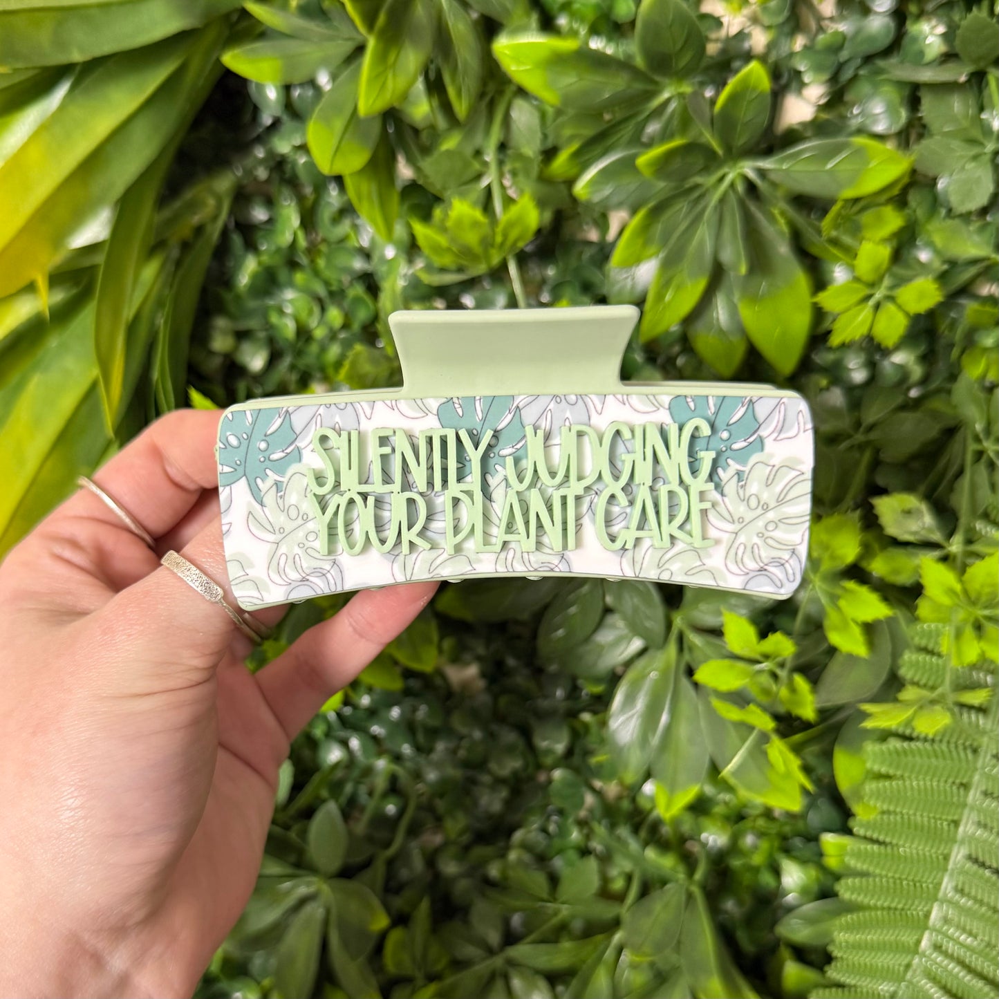 Silently Judging Your Plant Care || Claw Clip