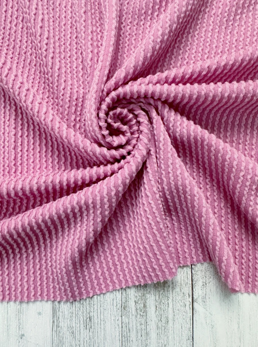 BUBBLEGUM WAVED RIB